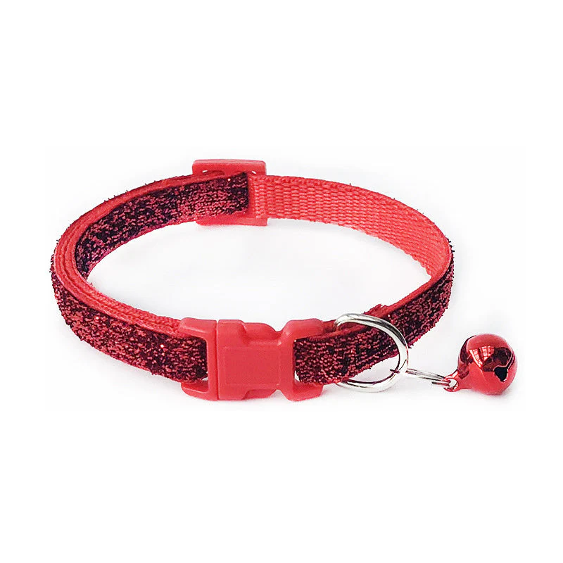 Adjustable Shiny Cat Collar With Bell - Image 7