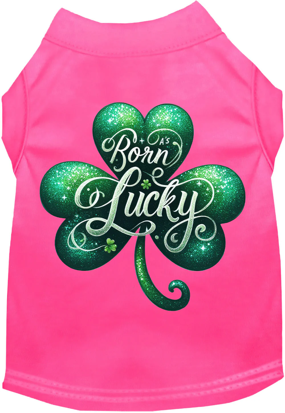 Adorable Cat or Dog Shirt for Pets "A's Born Lucky" - Image 10