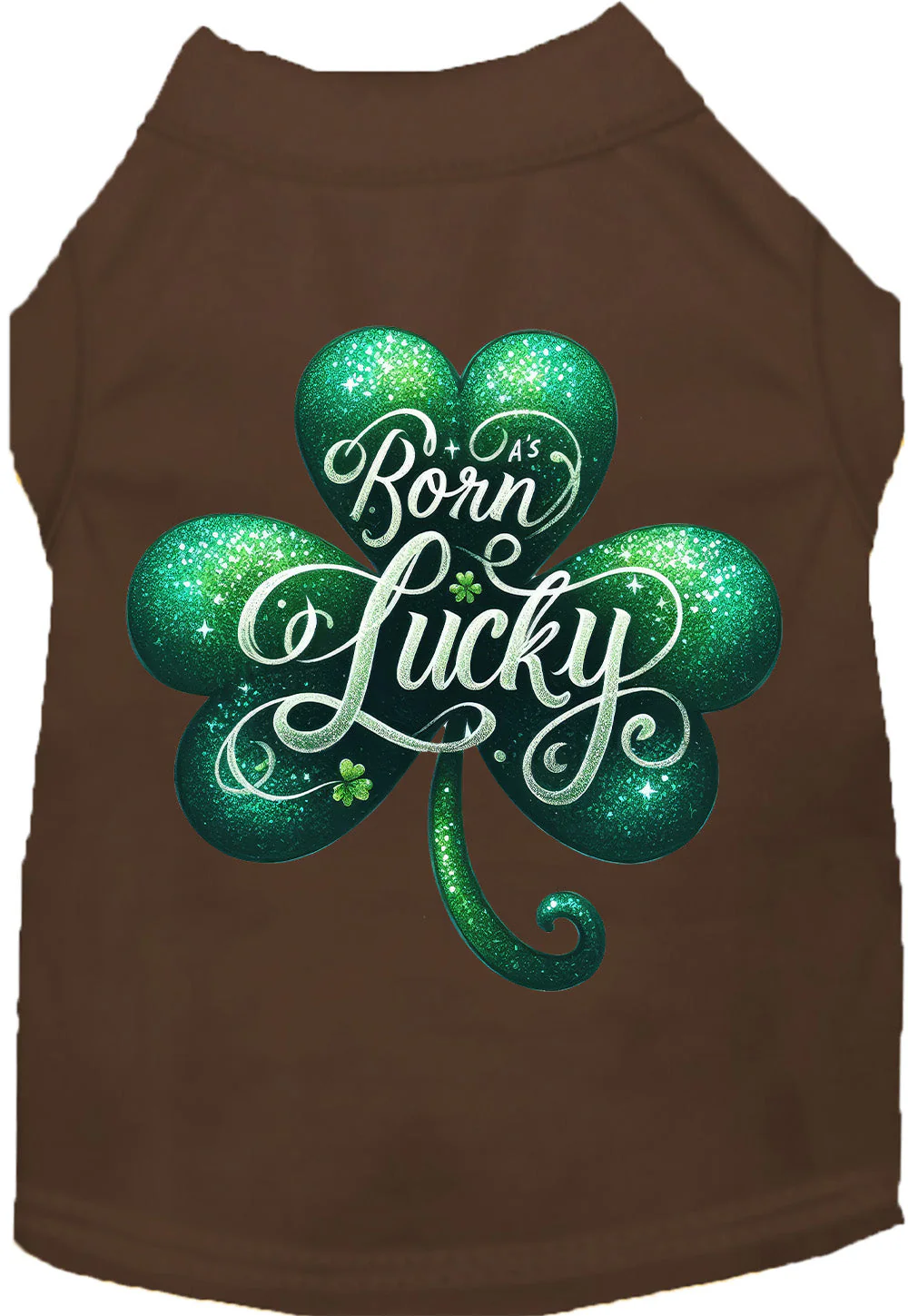 Adorable Cat or Dog Shirt for Pets "A's Born Lucky" - Image 11