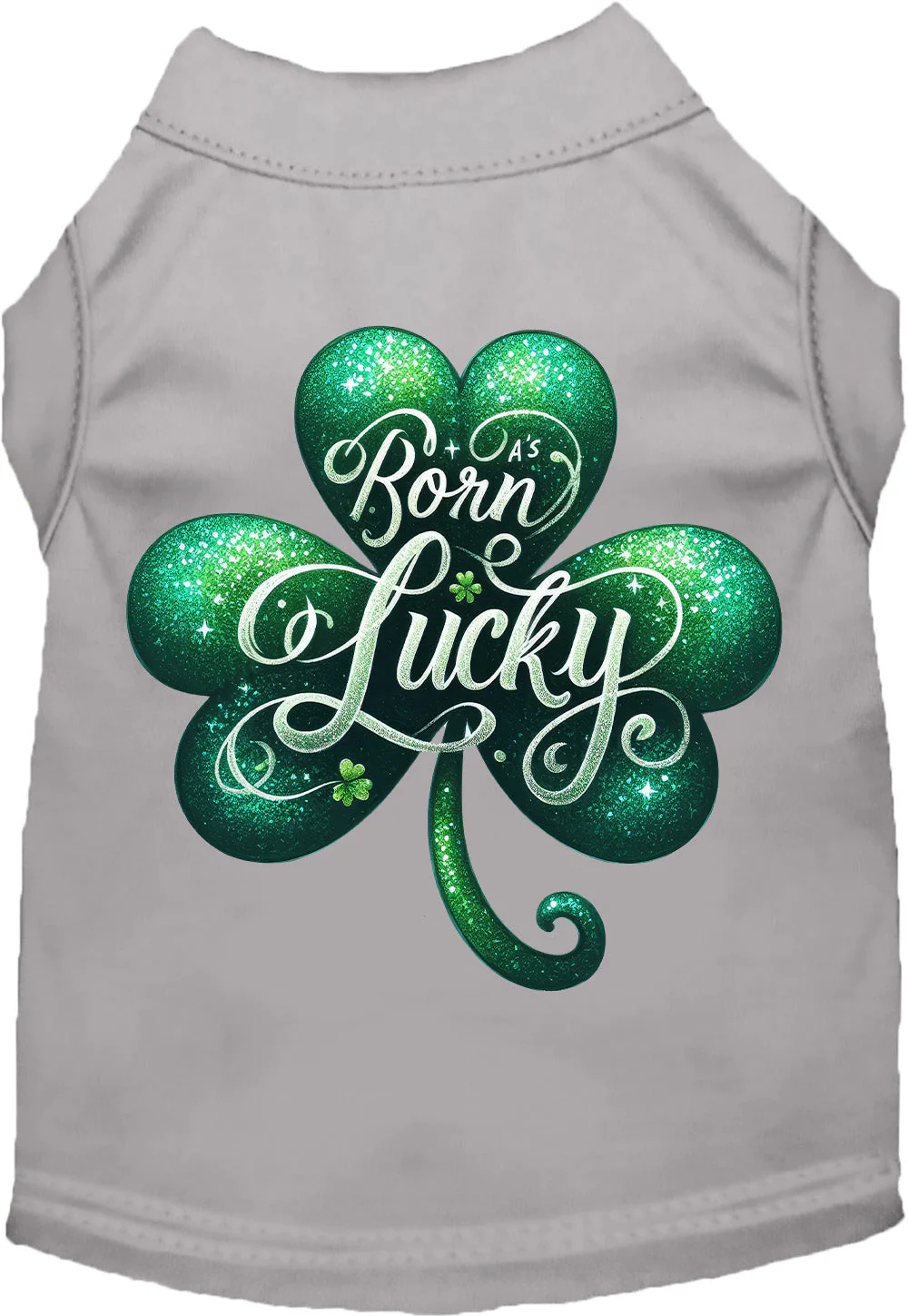 Adorable Cat or Dog Shirt for Pets "A's Born Lucky" - Image 12
