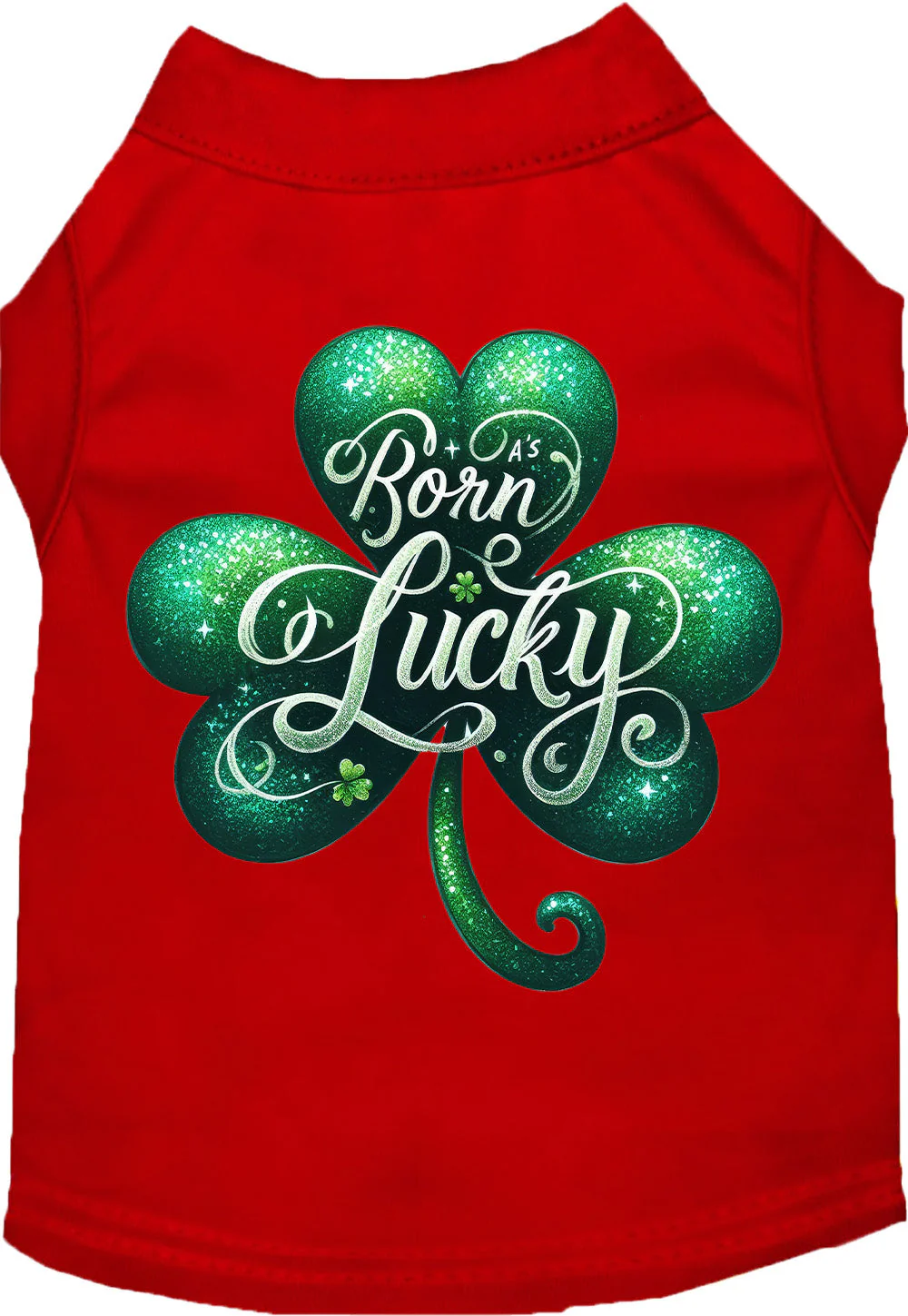 Adorable Cat or Dog Shirt for Pets "A's Born Lucky" - Image 5
