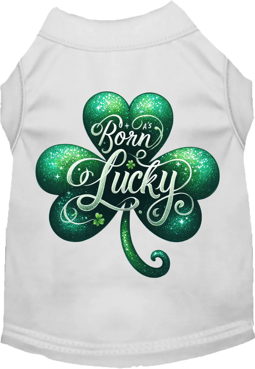 Adorable Cat or Dog Shirt for Pets "A's Born Lucky" - Image 6