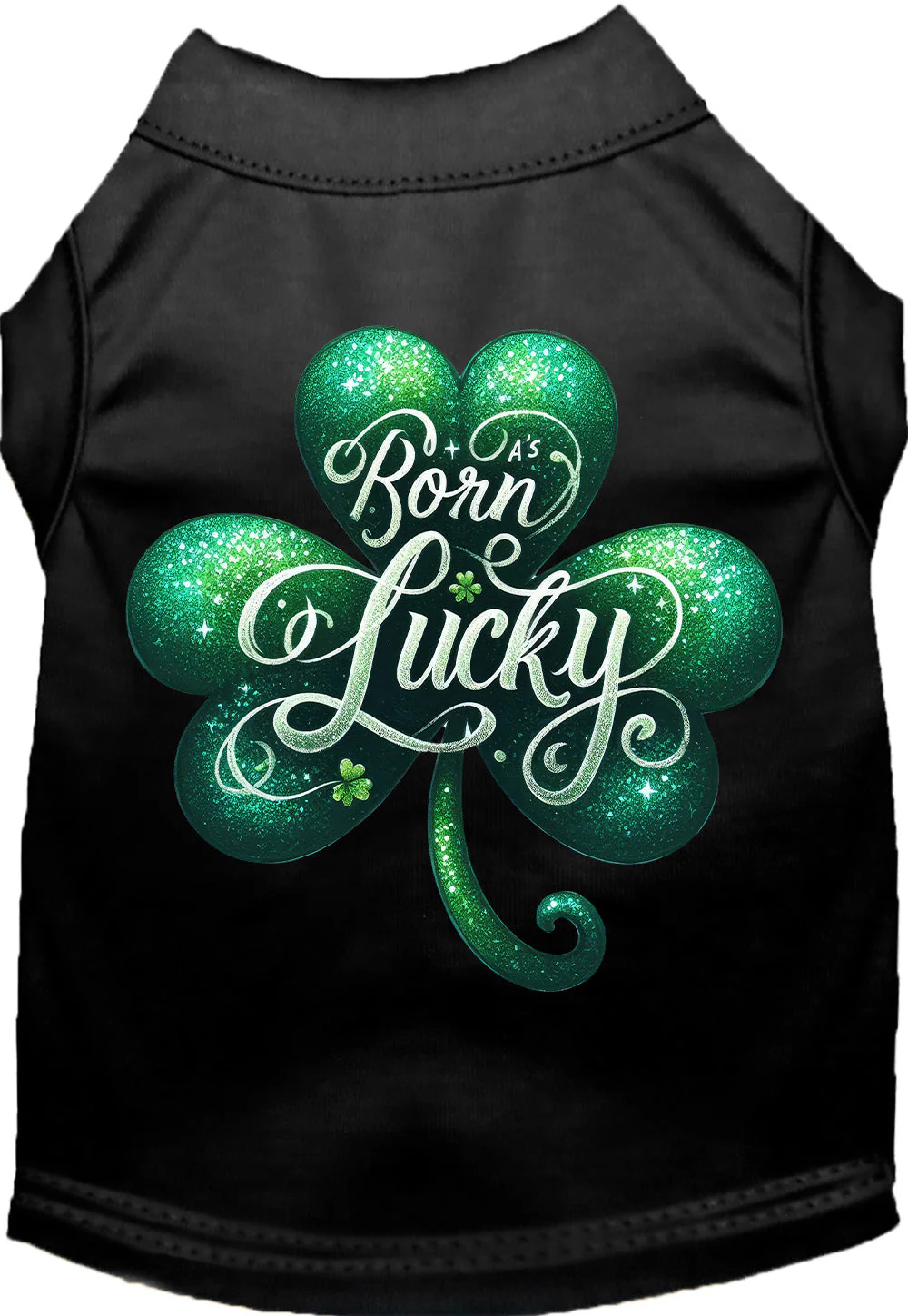 Adorable Cat or Dog Shirt for Pets "A's Born Lucky" - Image 8