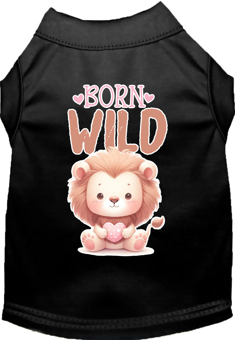 Adorable Cat or Dog Shirt for Pets "Born Wild" - Image 4