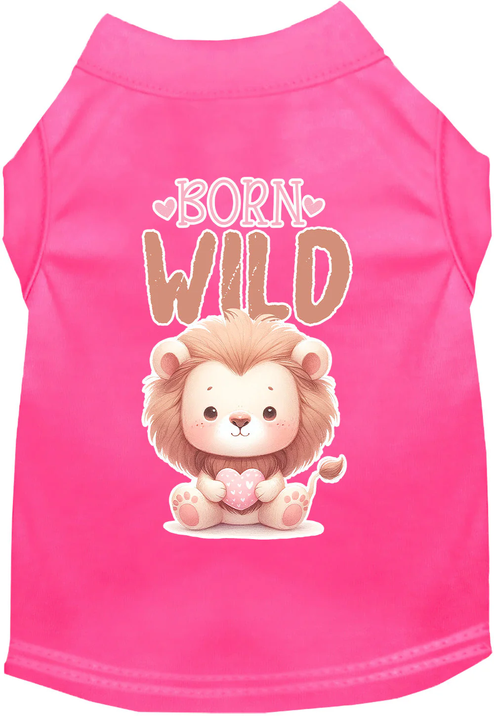 Adorable Cat or Dog Shirt for Pets "Born Wild" - Image 6