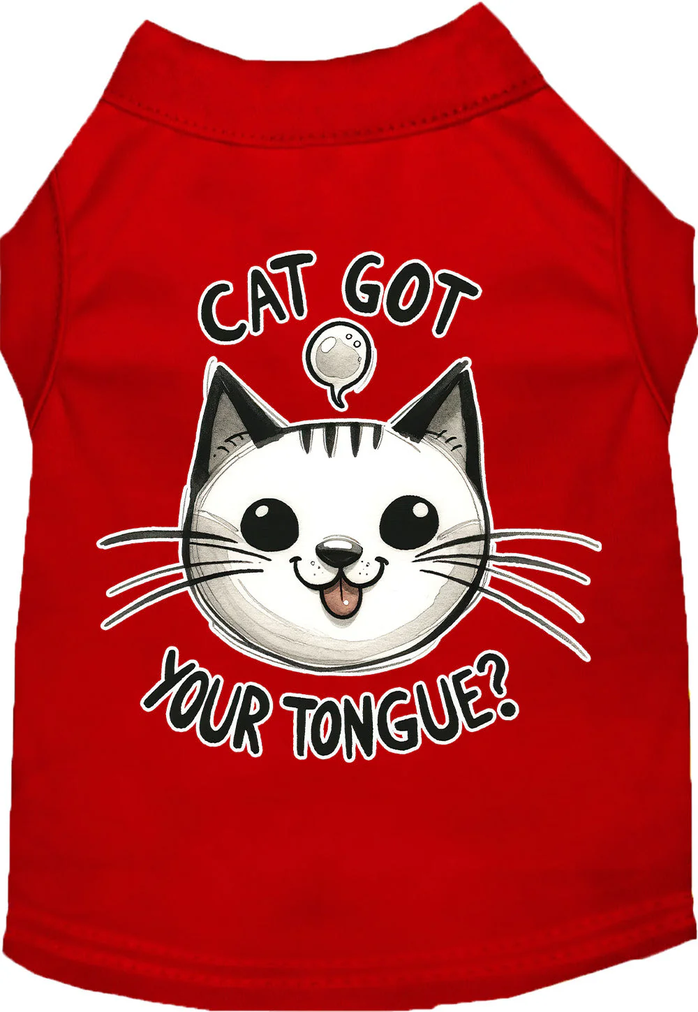 Adorable Cat or Dog Shirt for Pets "Cat Got Your Tongue" - Image 10