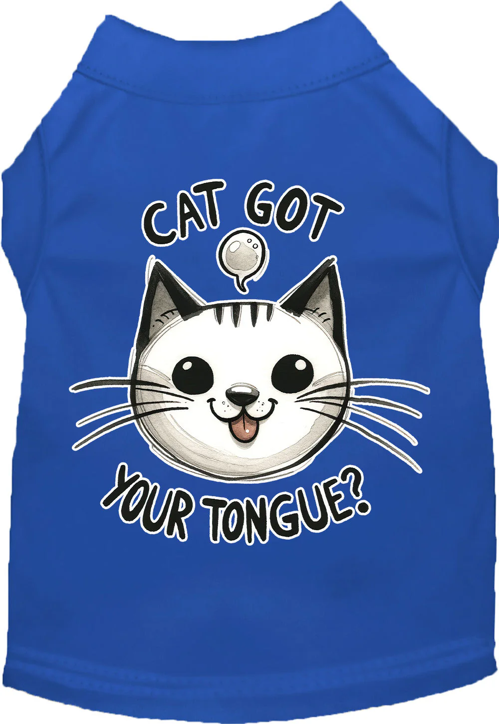 Adorable Cat or Dog Shirt for Pets "Cat Got Your Tongue" - Image 4