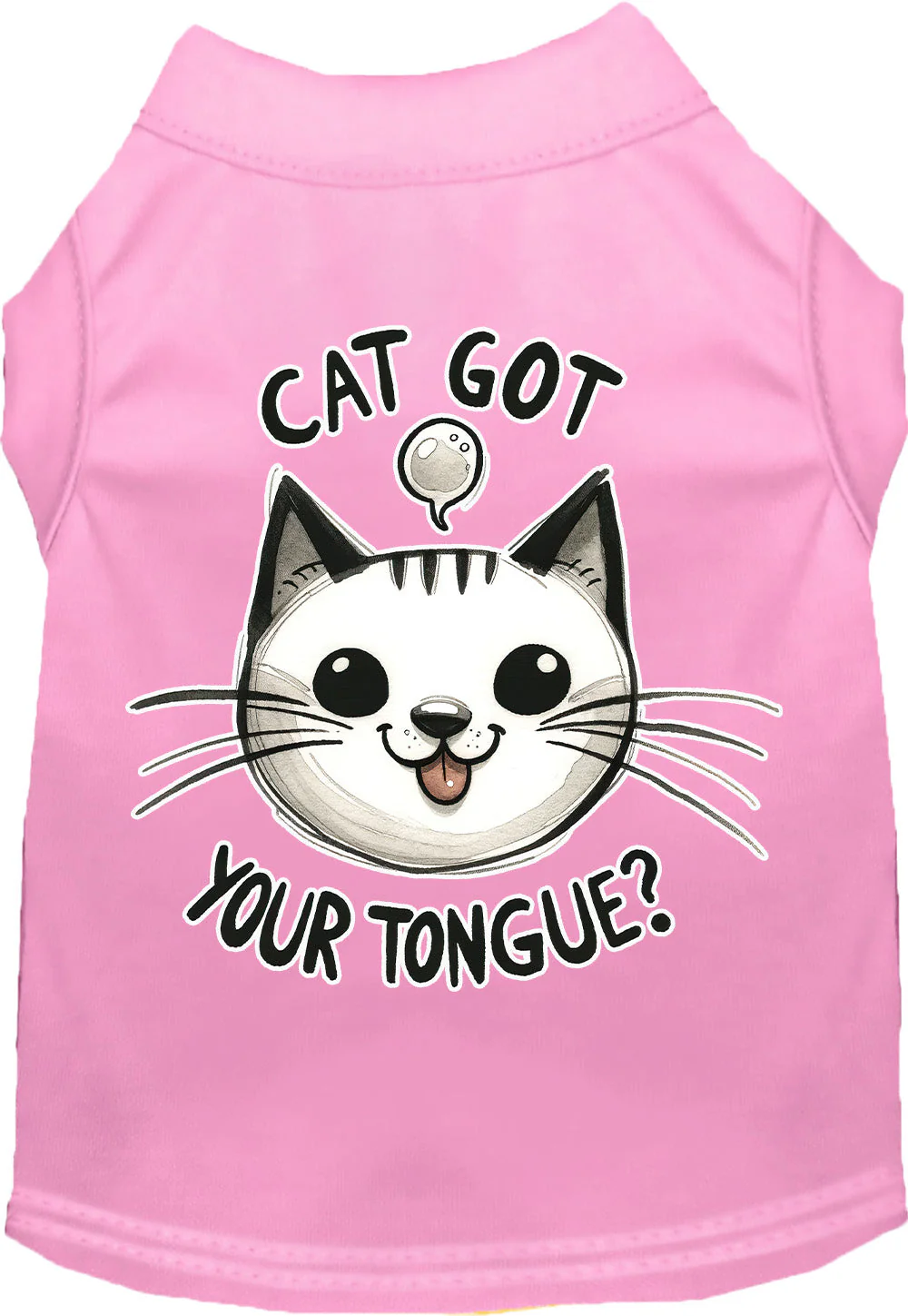 Adorable Cat or Dog Shirt for Pets "Cat Got Your Tongue" - Image 7