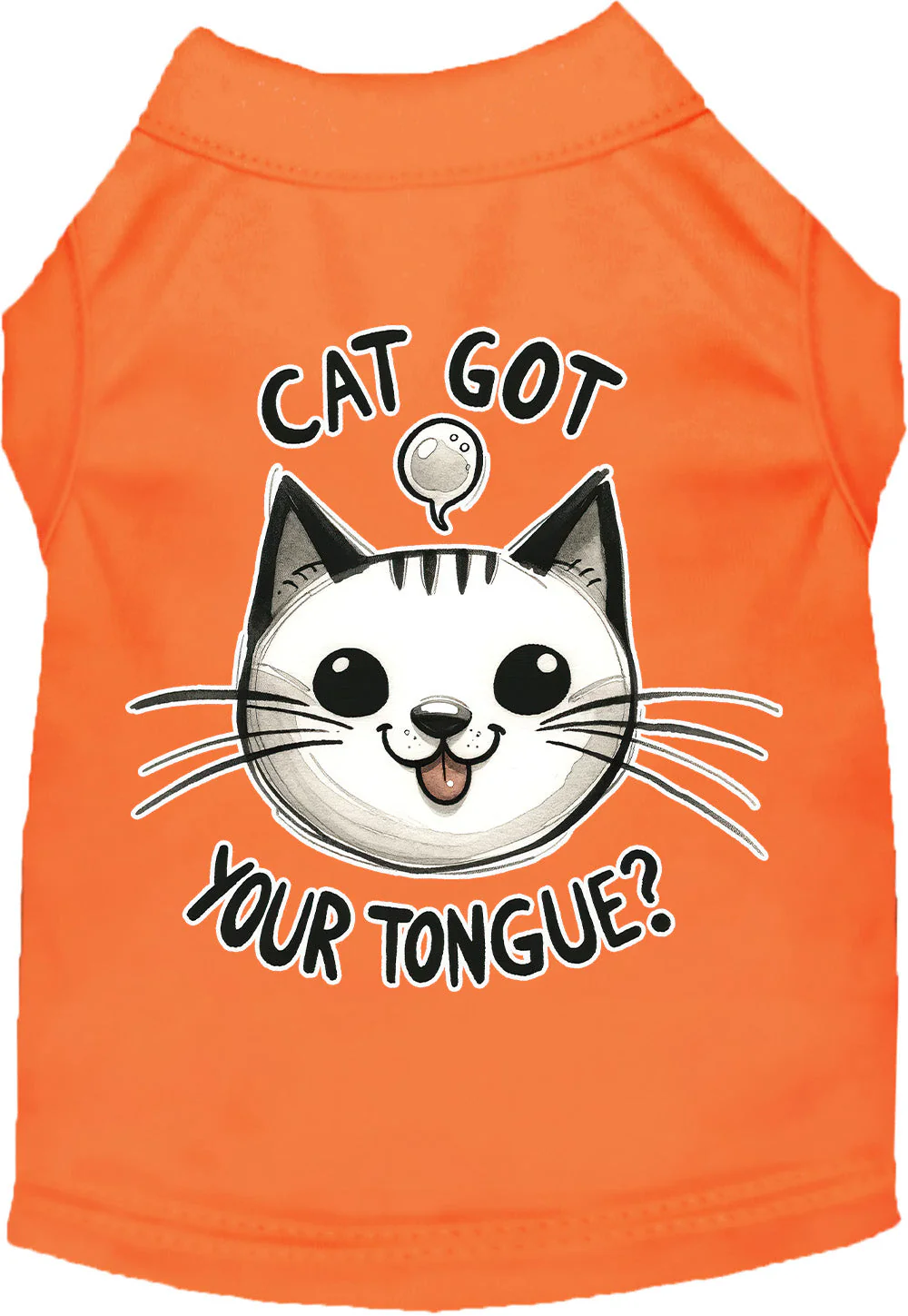 Adorable Cat or Dog Shirt for Pets "Cat Got Your Tongue" - Image 8