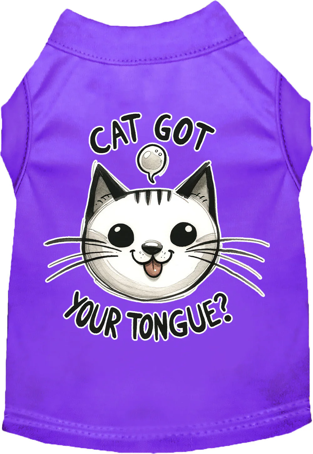 Adorable Cat or Dog Shirt for Pets "Cat Got Your Tongue" - Image 9