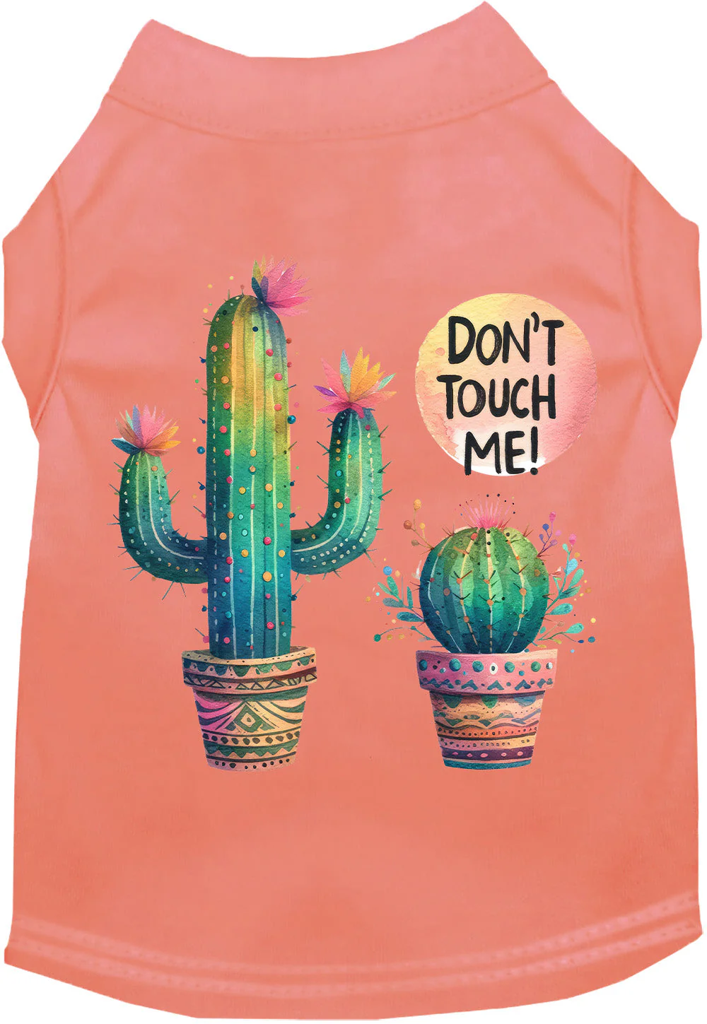 Adorable Cat or Dog Shirt for Pets "Don't Touch Me Cactus" - Image 8