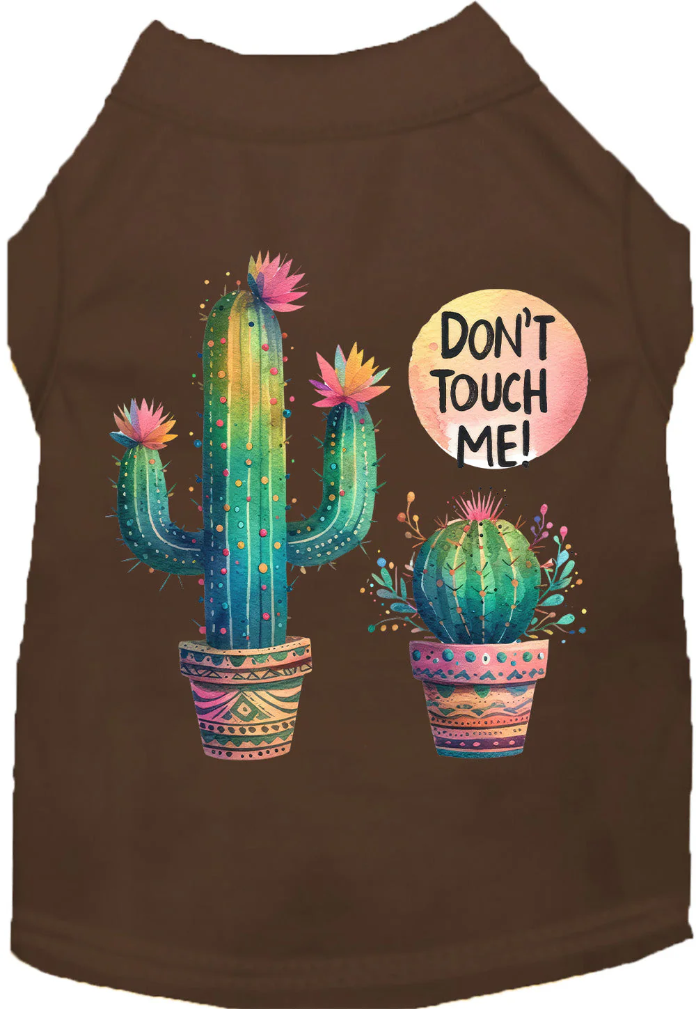 Adorable Cat or Dog Shirt for Pets "Don't Touch Me Cactus" - Image 9