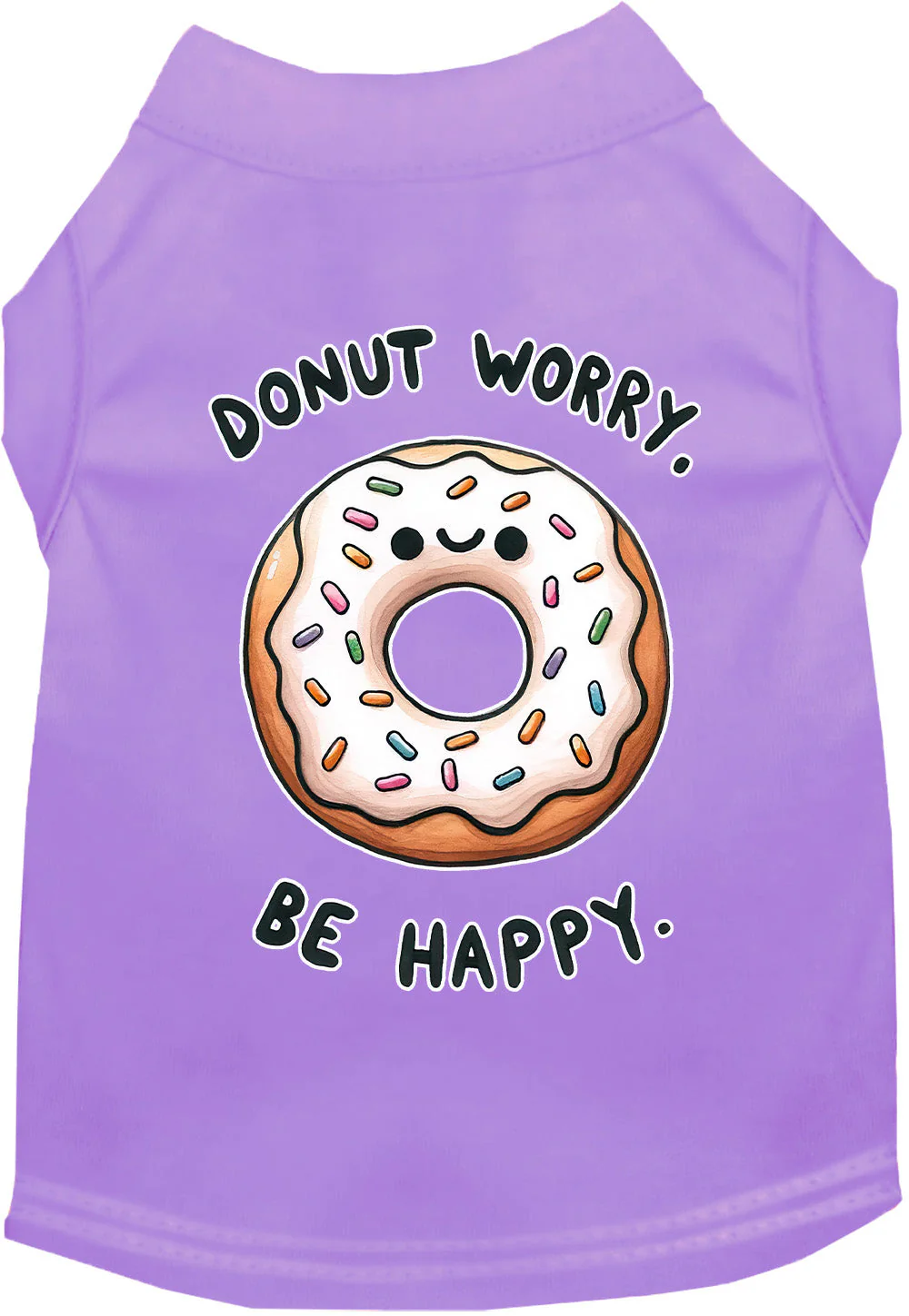 Adorable Cat or Dog Shirt for Pets "Donut Worry, Be Happy" - Image 10
