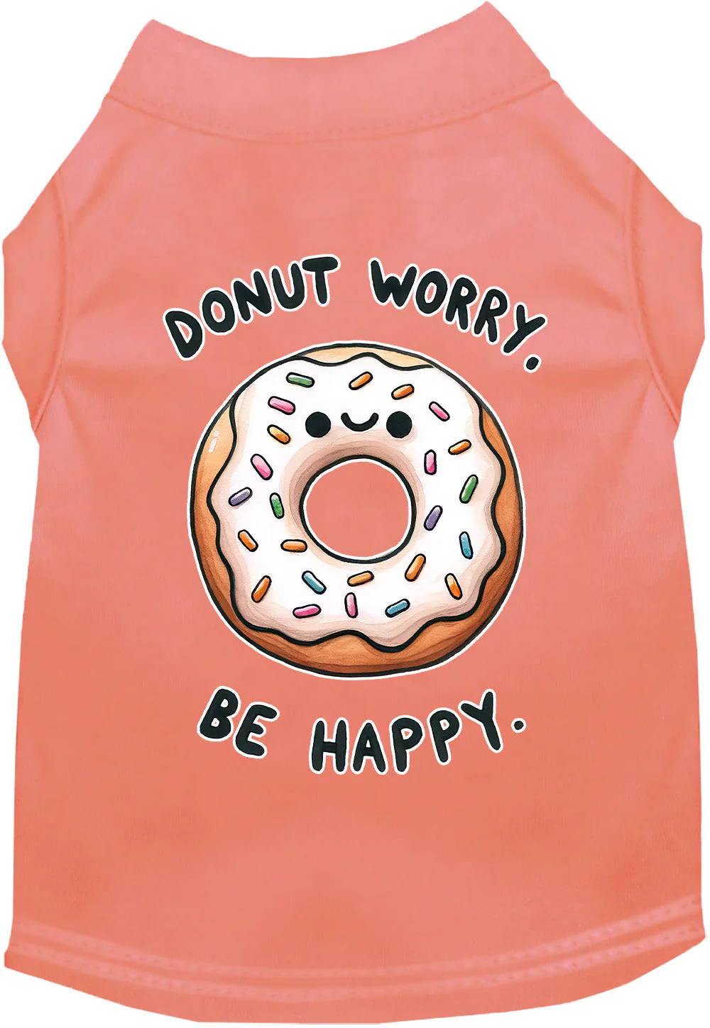 Adorable Cat or Dog Shirt for Pets "Donut Worry, Be Happy" - Image 11