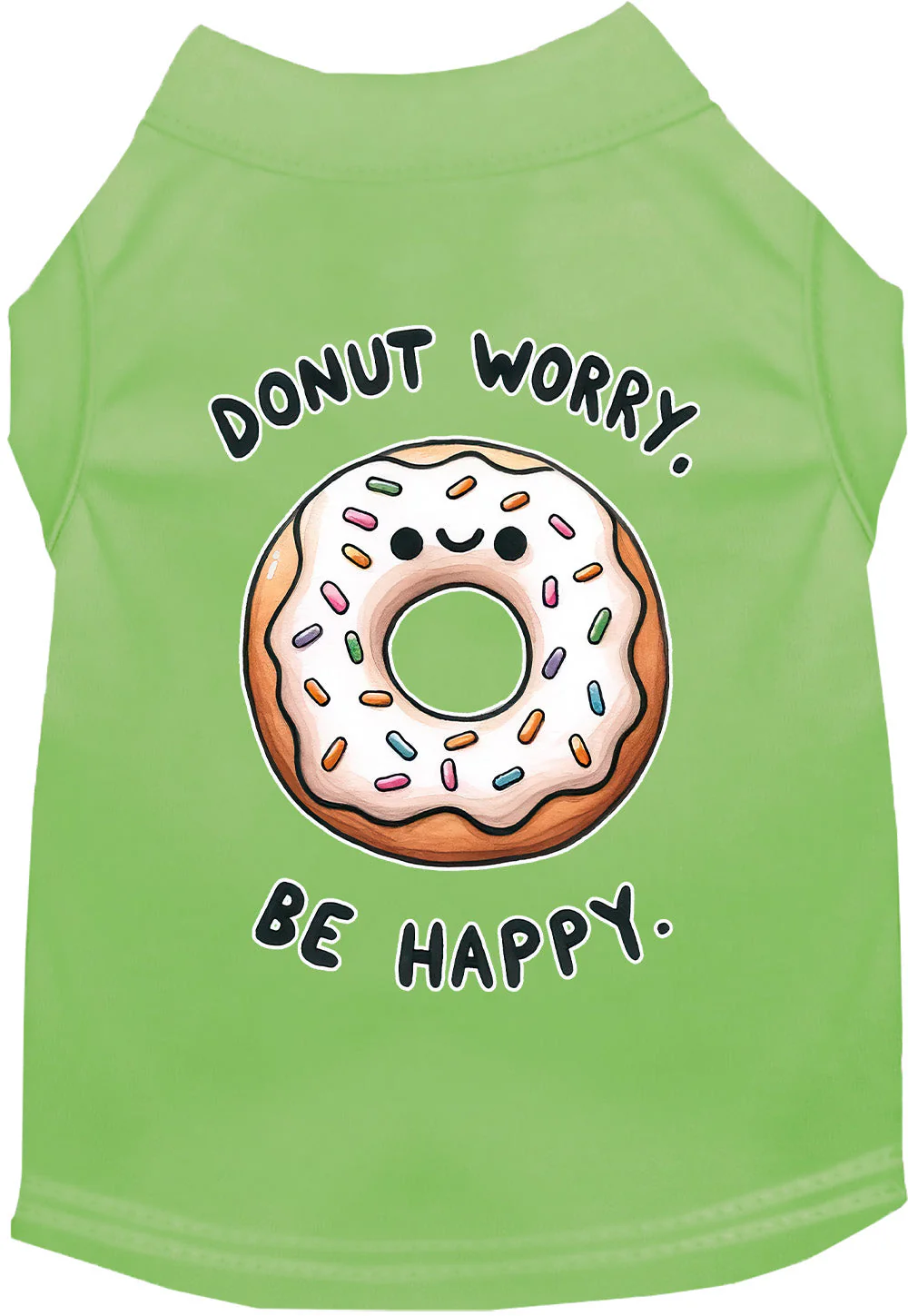 Adorable Cat or Dog Shirt for Pets "Donut Worry, Be Happy" - Image 5