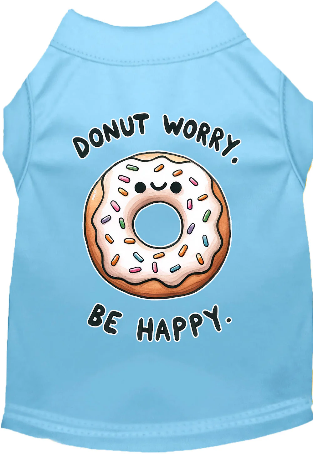 Adorable Cat or Dog Shirt for Pets "Donut Worry, Be Happy" - Image 6