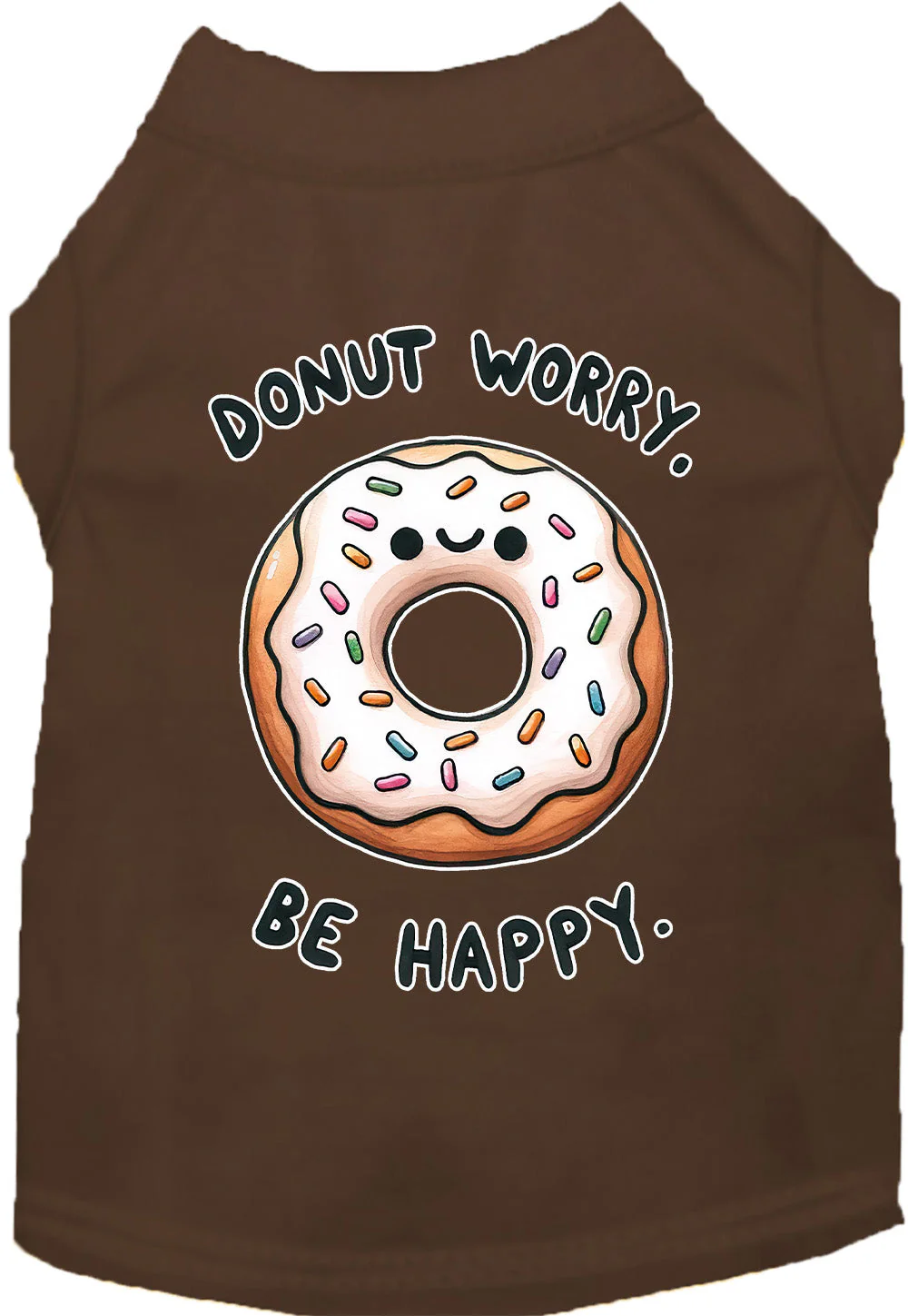 Adorable Cat or Dog Shirt for Pets "Donut Worry, Be Happy" - Image 8