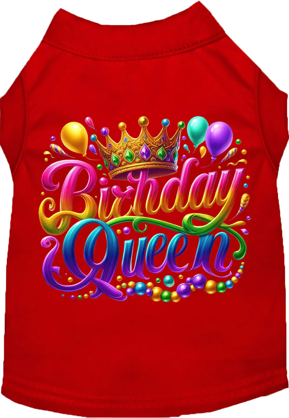 Adorable Cat or Dog Shirt for Pets "Gorgeous Birthday Queen" - Image 5