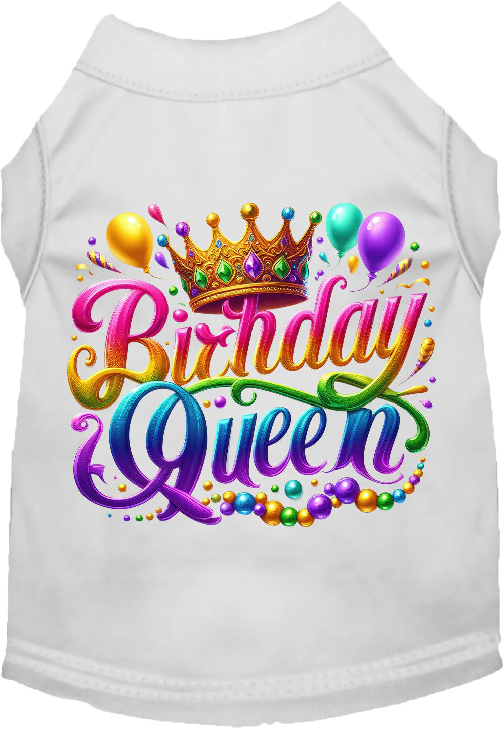 Adorable Cat or Dog Shirt for Pets "Gorgeous Birthday Queen" - Image 6
