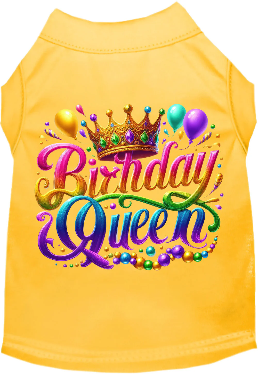 Adorable Cat or Dog Shirt for Pets "Gorgeous Birthday Queen" - Image 7