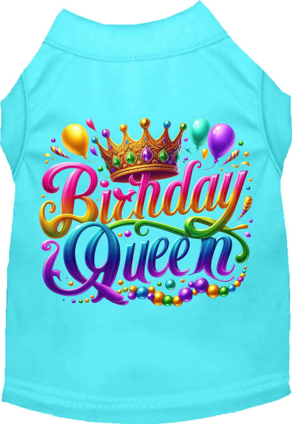 Adorable Cat or Dog Shirt for Pets "Gorgeous Birthday Queen" - Image 8