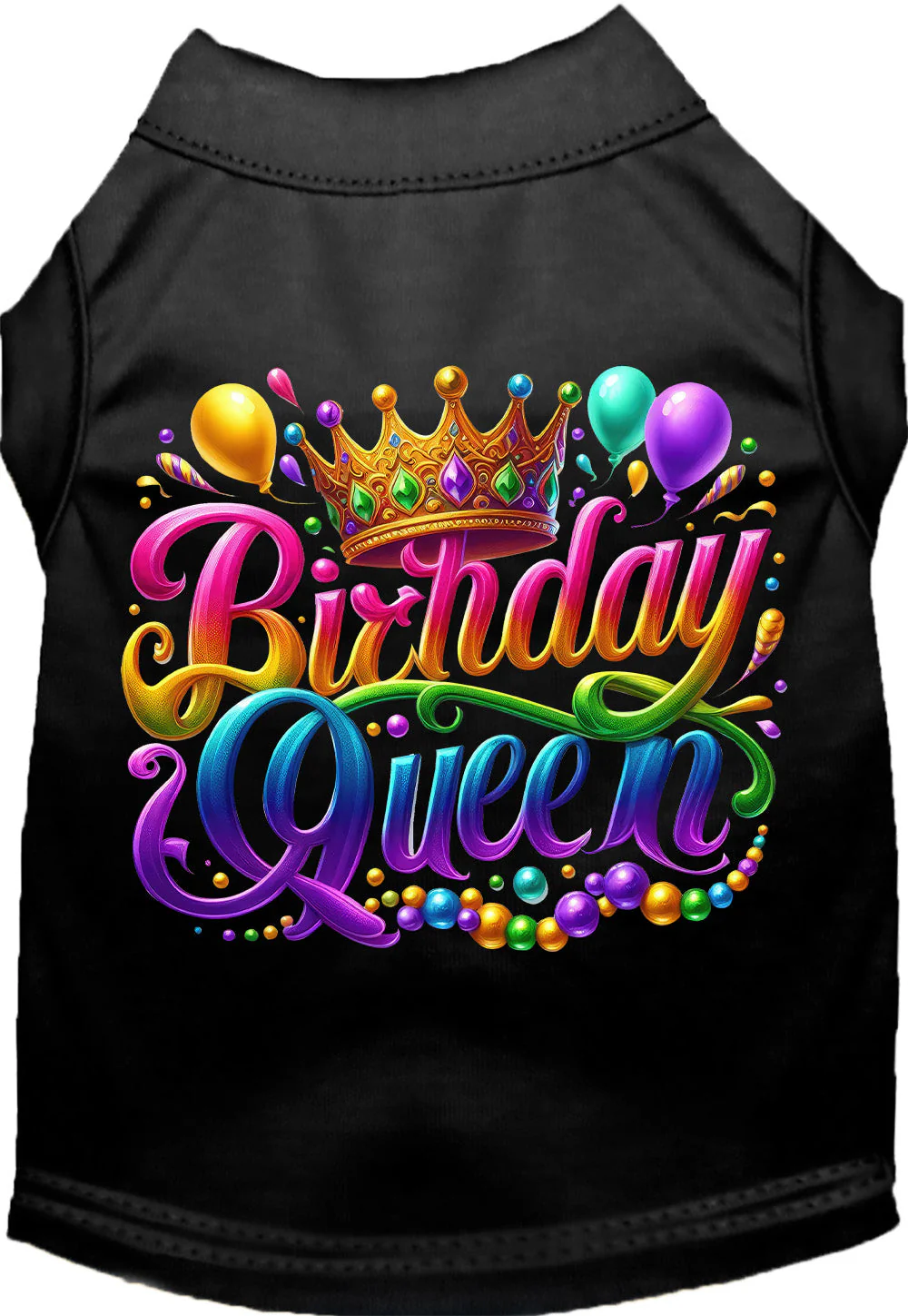 Adorable Cat or Dog Shirt for Pets "Gorgeous Birthday Queen" - Image 9