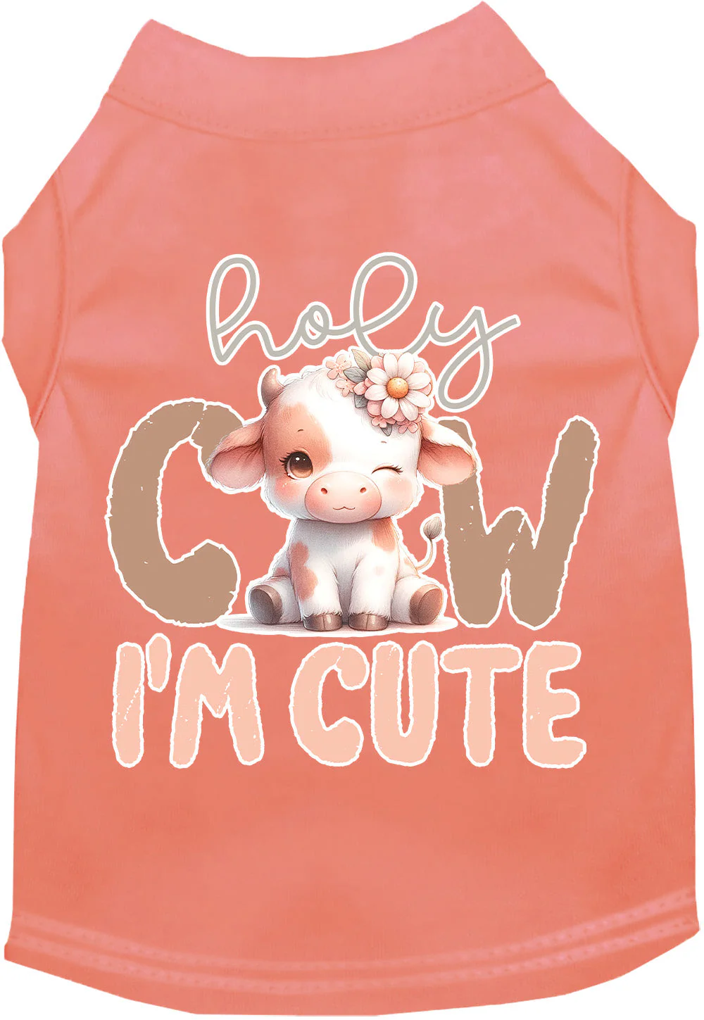 Adorable Cat or Dog Shirt for Pets "Holy Cow, I'm Cute" - Image 10