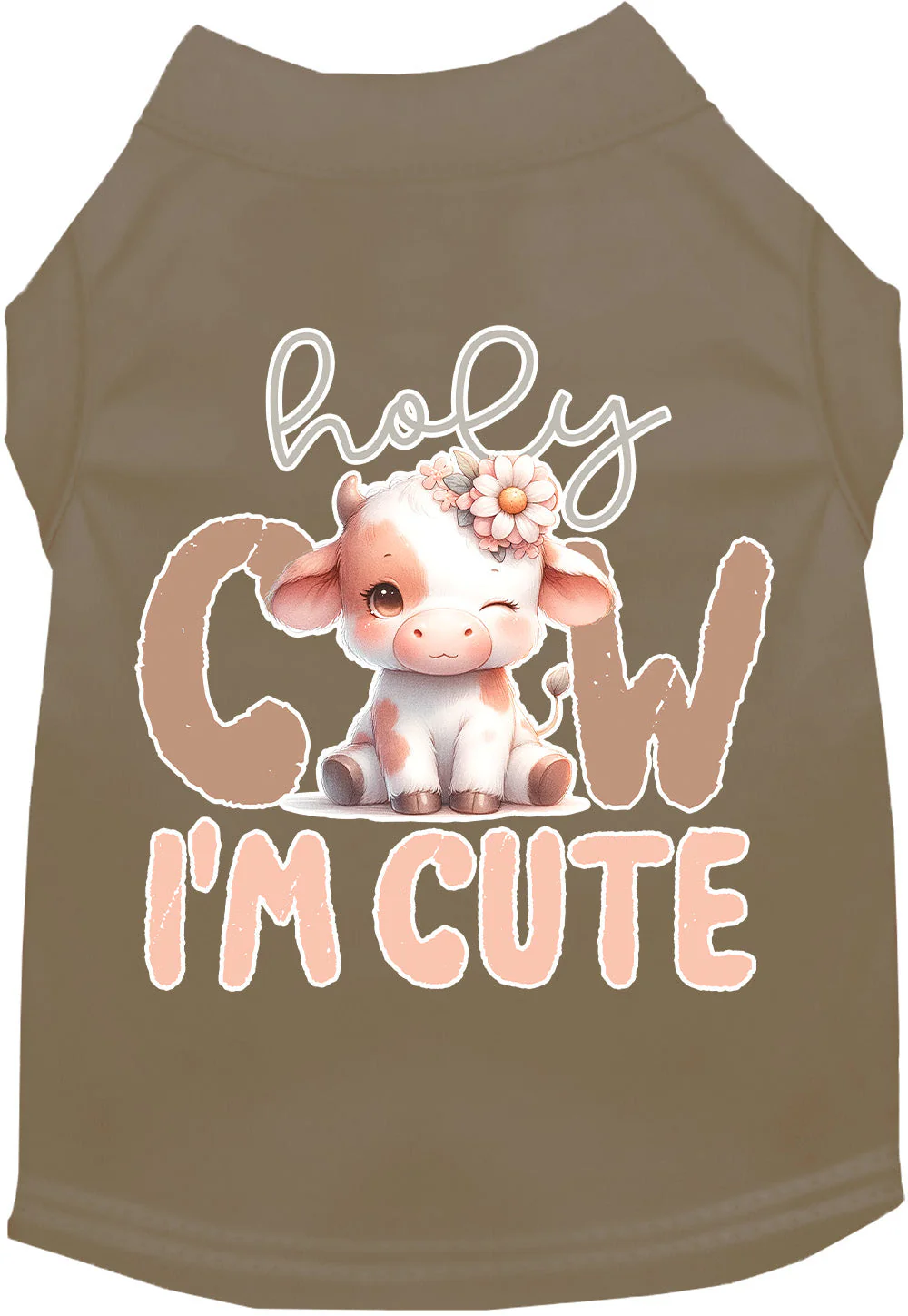 Adorable Cat or Dog Shirt for Pets "Holy Cow, I'm Cute" - Image 11