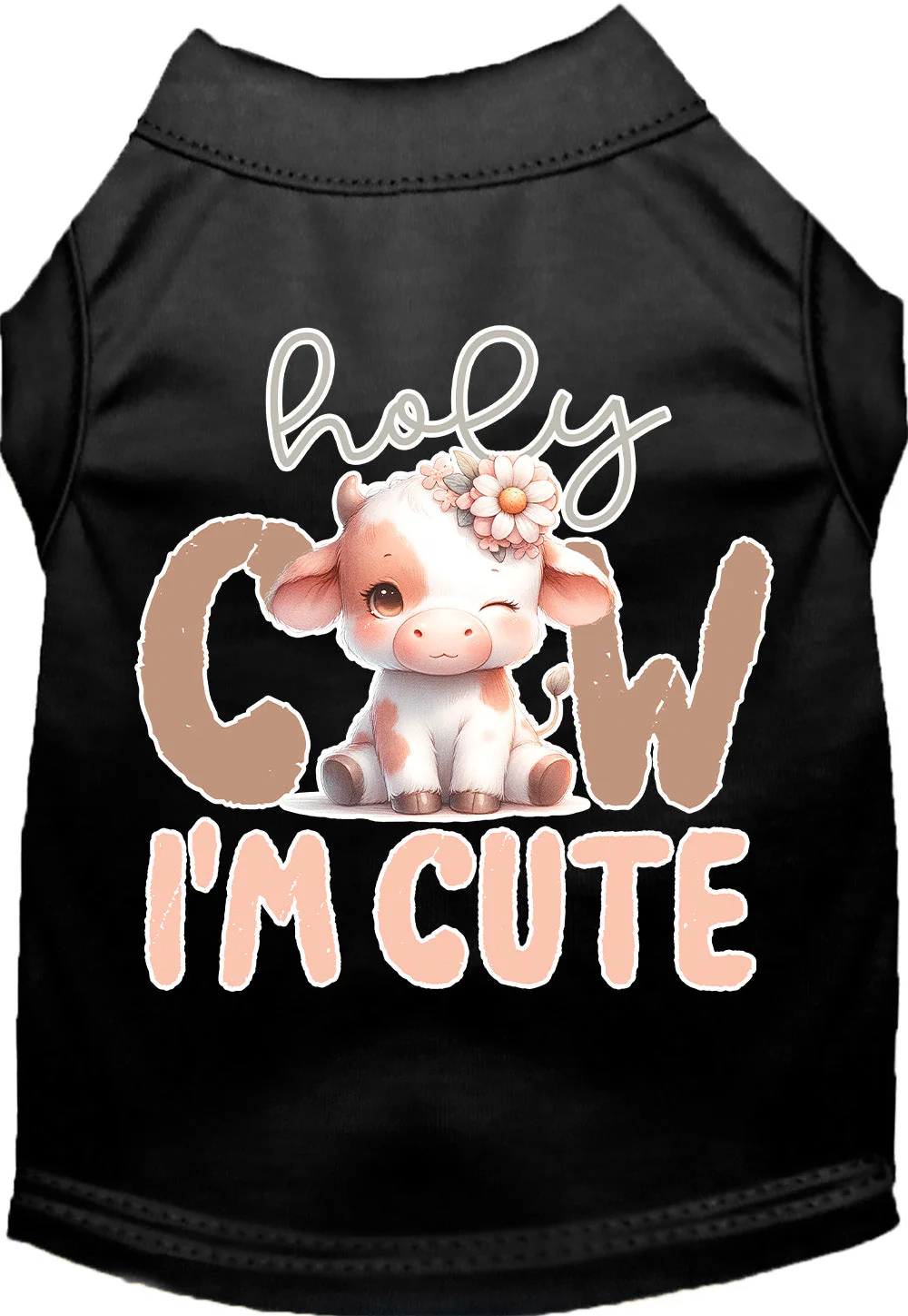 Adorable Cat or Dog Shirt for Pets "Holy Cow, I'm Cute" - Image 3