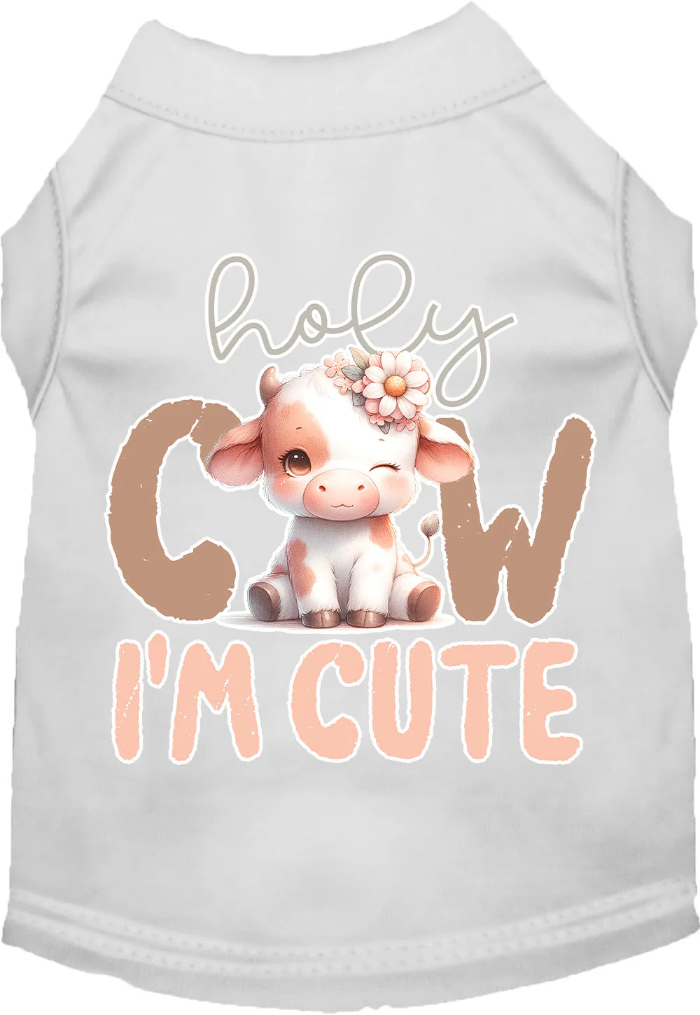 Adorable Cat or Dog Shirt for Pets "Holy Cow, I'm Cute" - Image 4