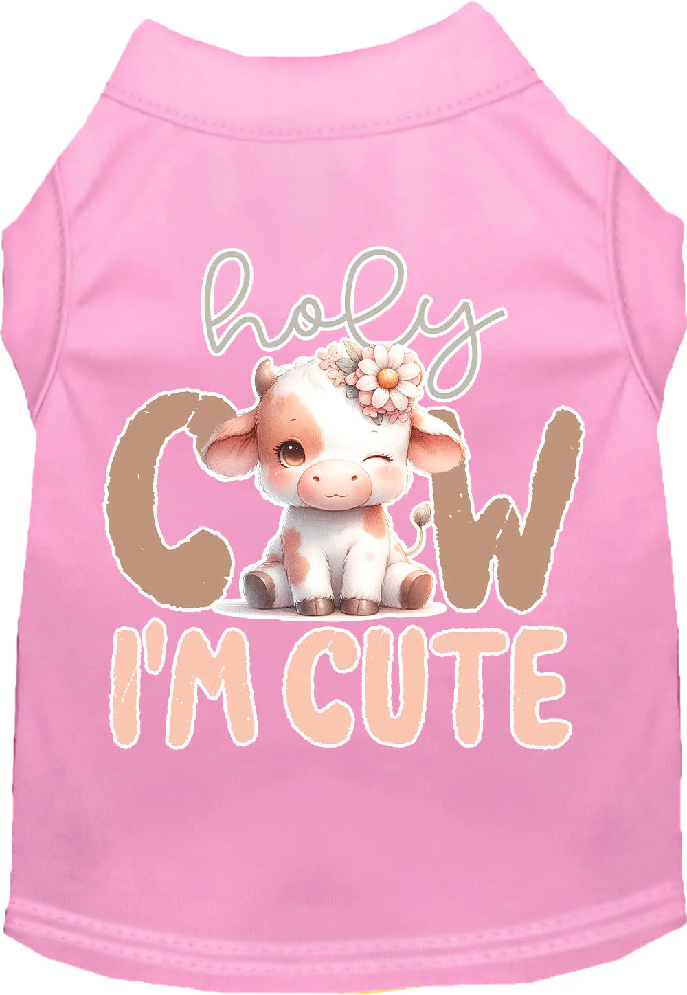 Adorable Cat or Dog Shirt for Pets "Holy Cow, I'm Cute" - Image 5