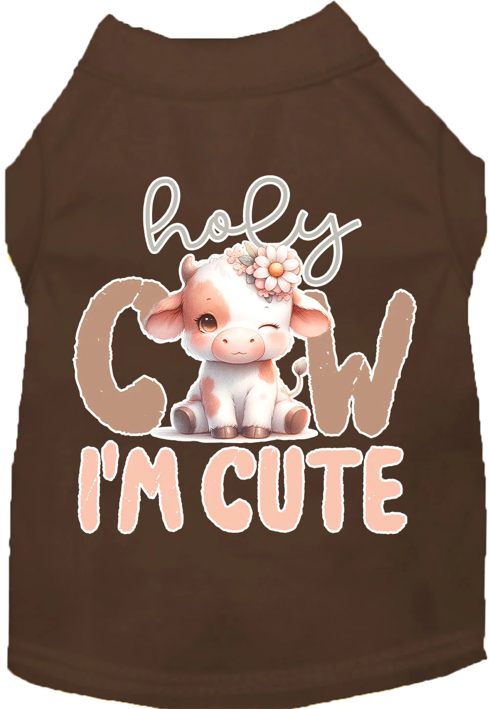Adorable Cat or Dog Shirt for Pets "Holy Cow, I'm Cute" - Image 7