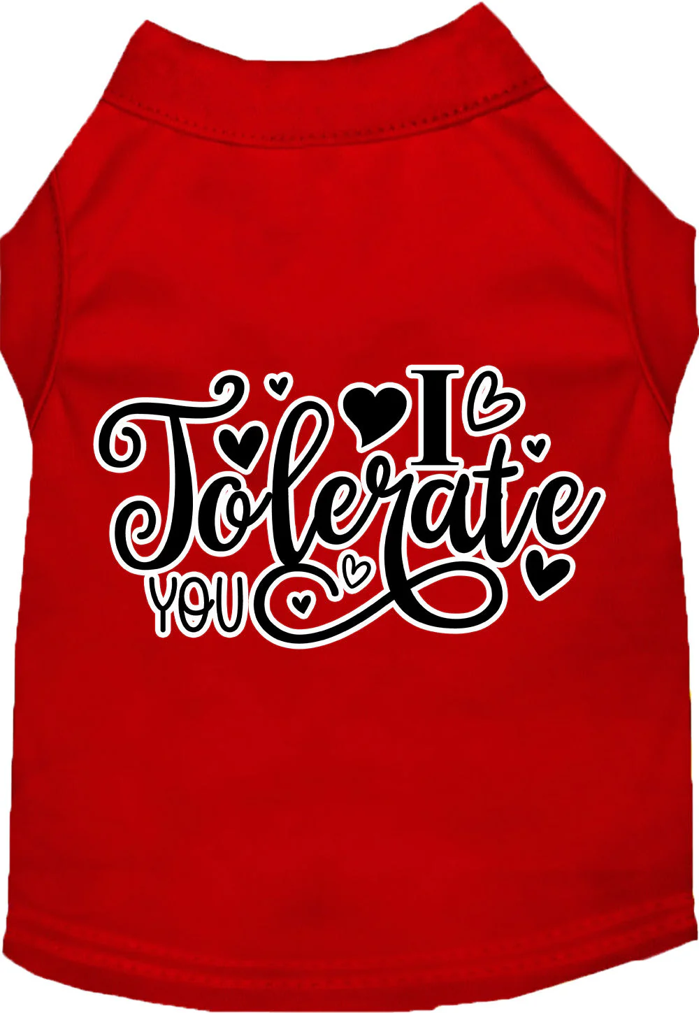 Adorable Cat or Dog Shirt for Pets "I Tolerate You" - Image 11