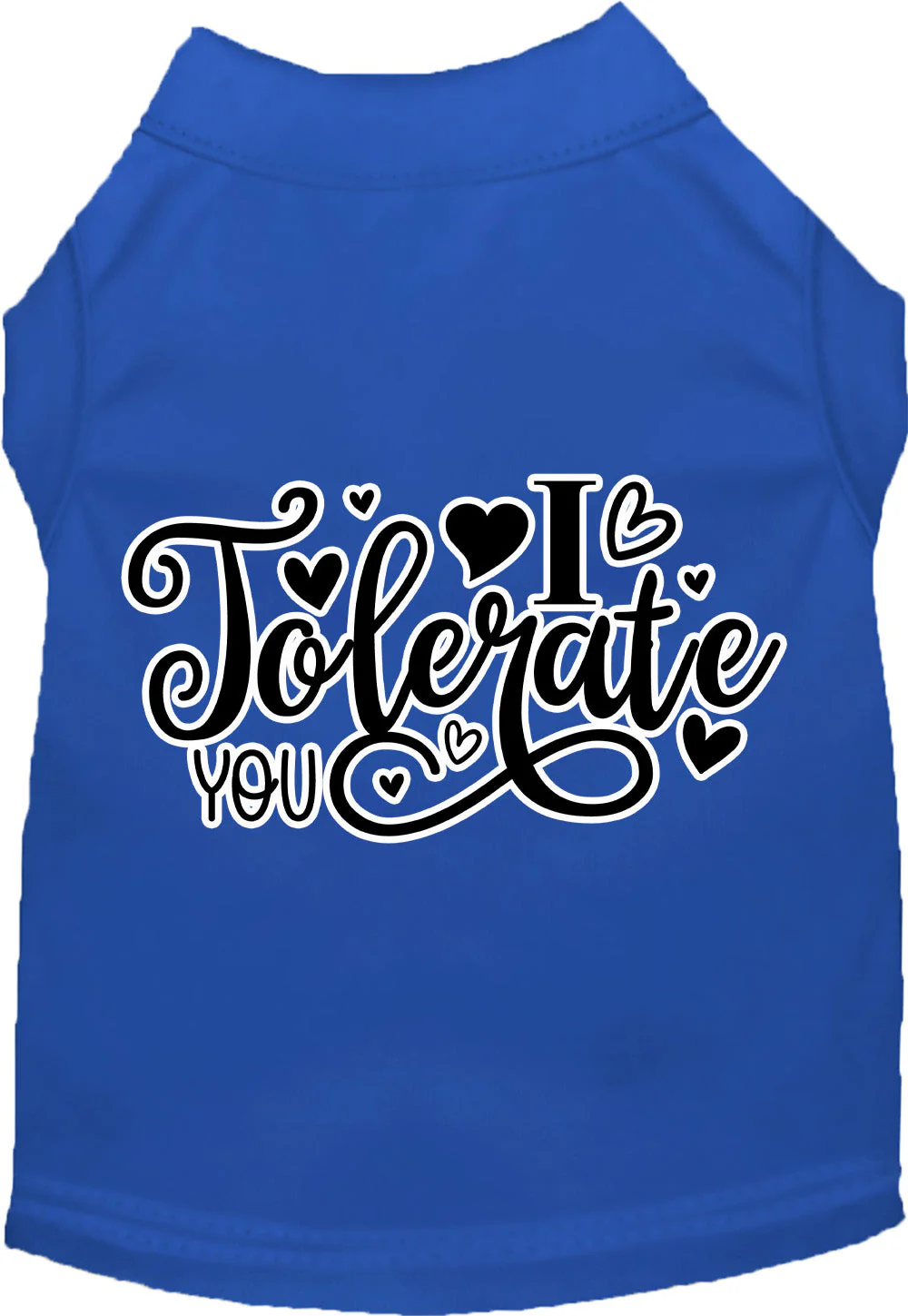 Adorable Cat or Dog Shirt for Pets "I Tolerate You" - Image 5
