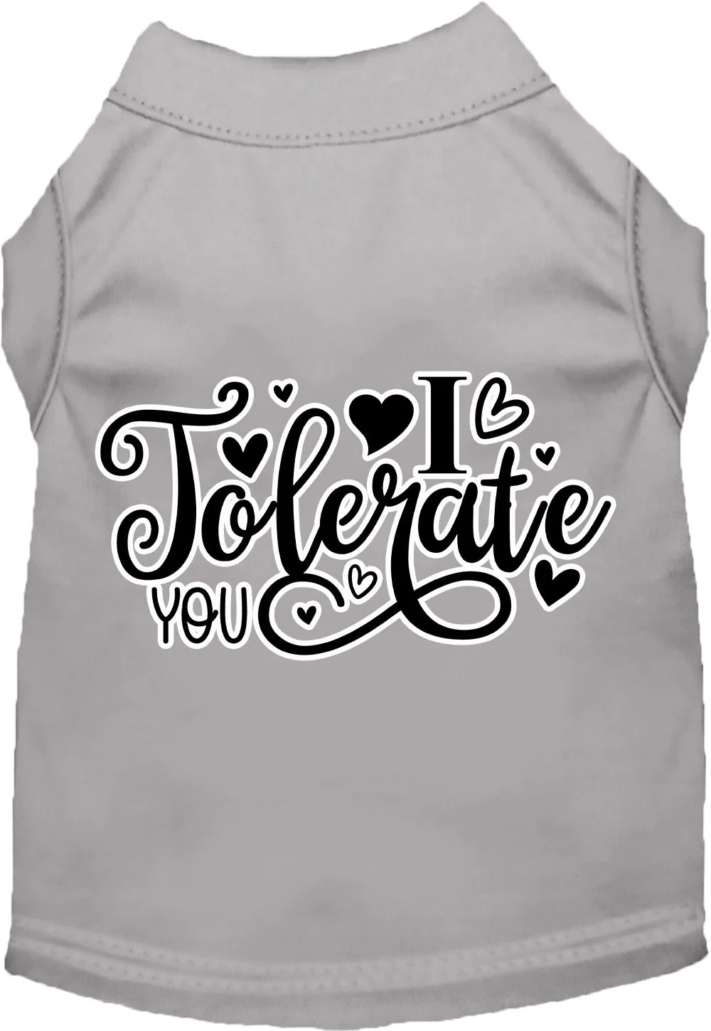 Adorable Cat or Dog Shirt for Pets "I Tolerate You" - Image 7