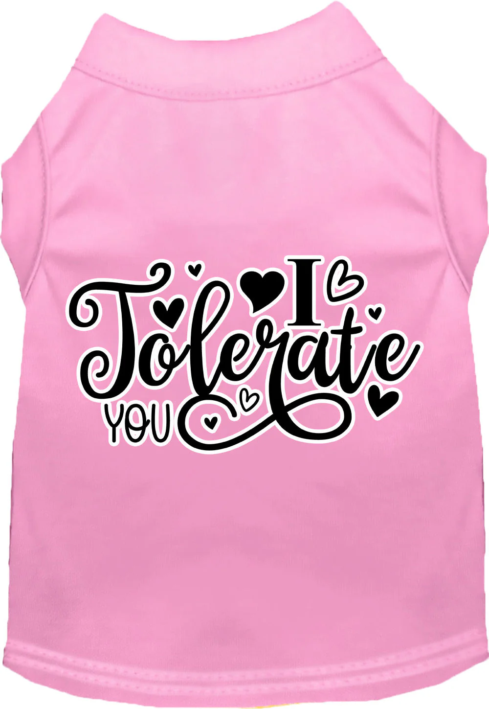 Adorable Cat or Dog Shirt for Pets "I Tolerate You" - Image 8