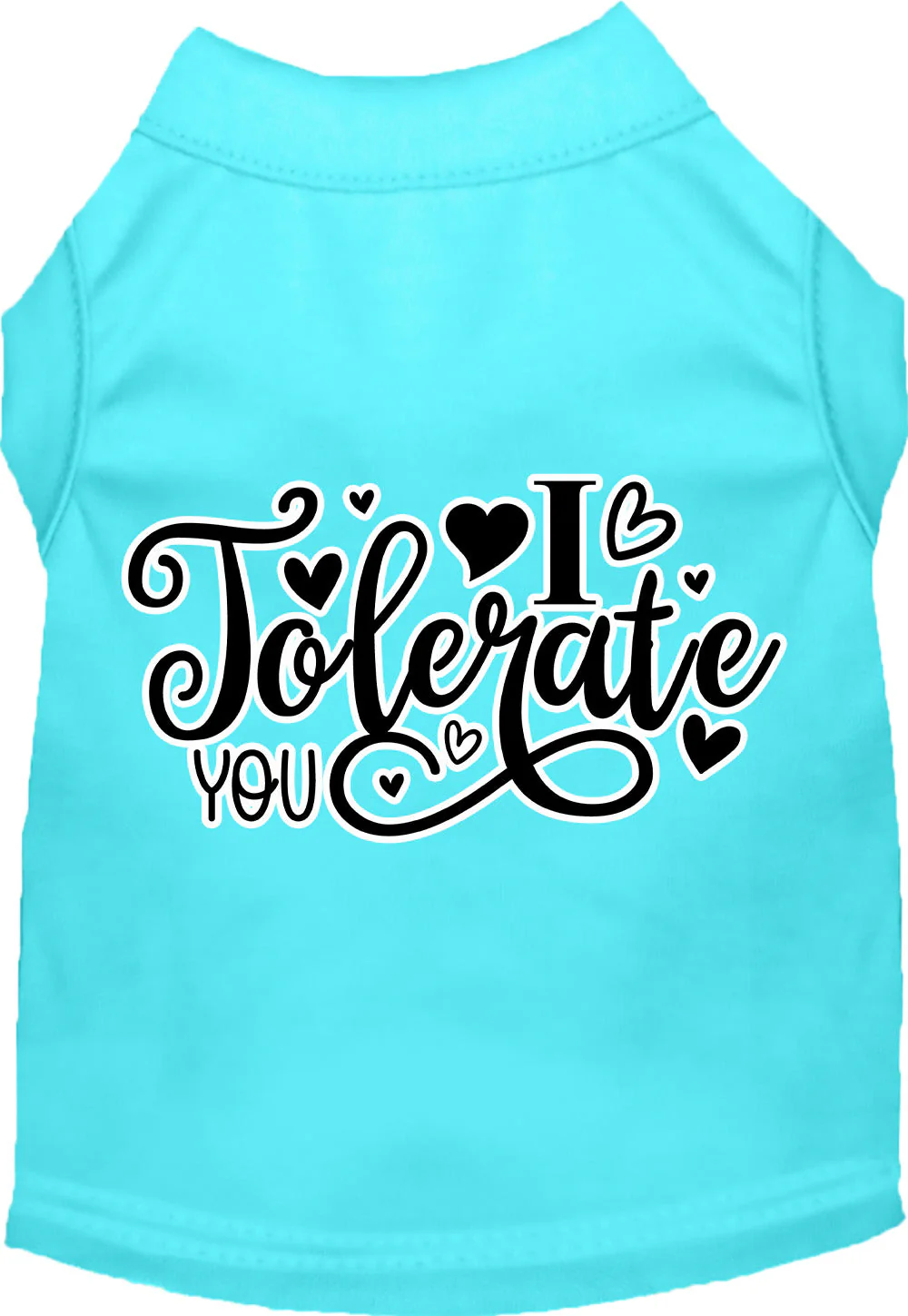 Adorable Cat or Dog Shirt for Pets "I Tolerate You" - Image 9