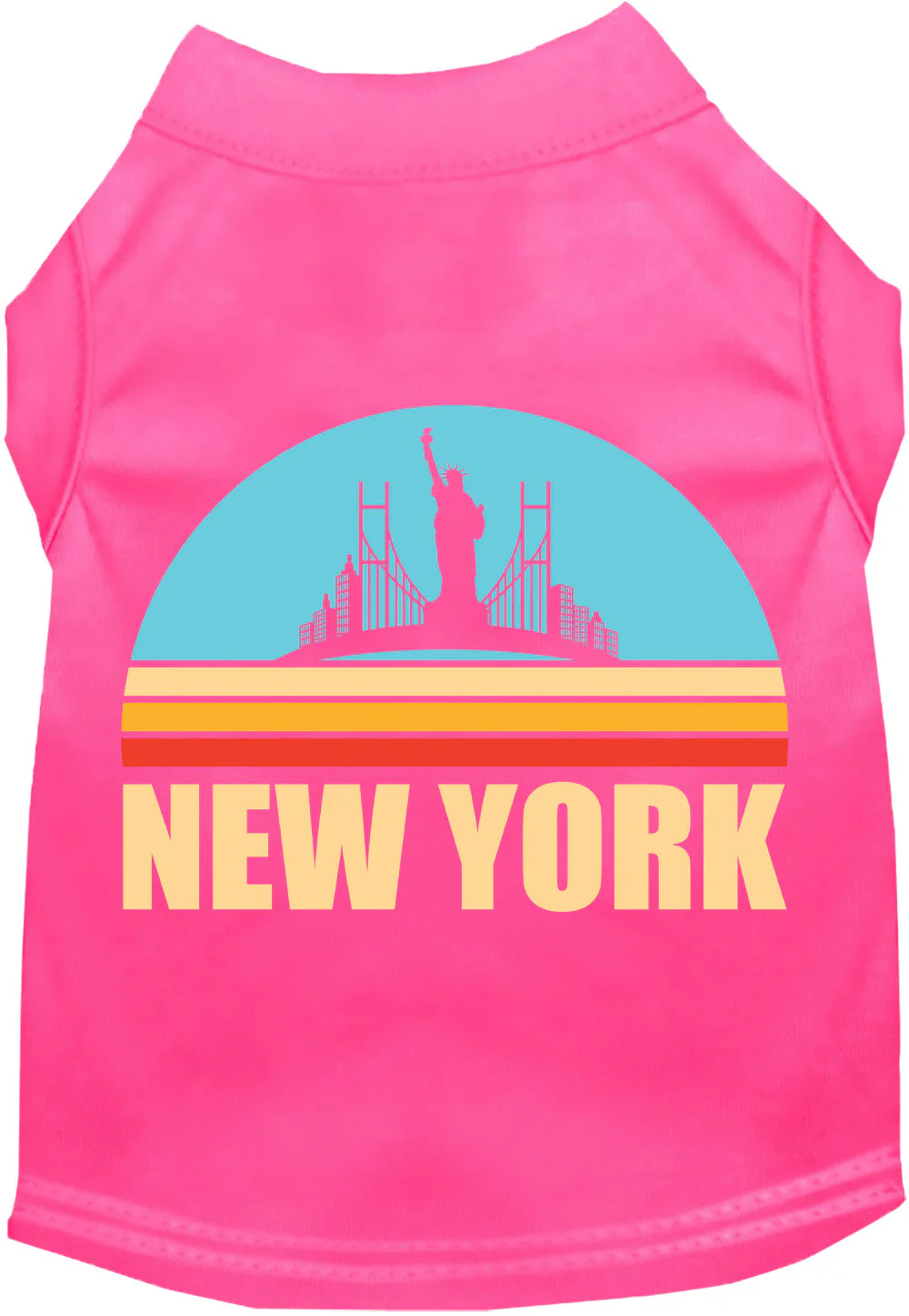 Adorable Cat or Dog Shirt for Pets "Retro New York" - Image 10