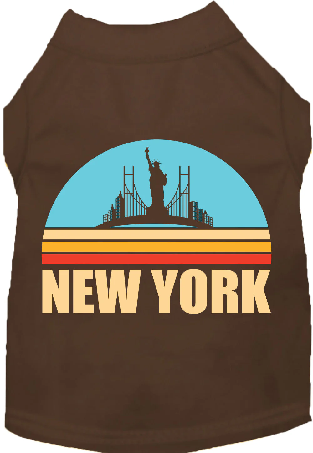 Adorable Cat or Dog Shirt for Pets "Retro New York" - Image 11