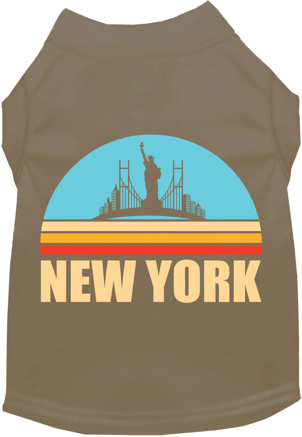 Adorable Cat or Dog Shirt for Pets "Retro New York" - Image 7