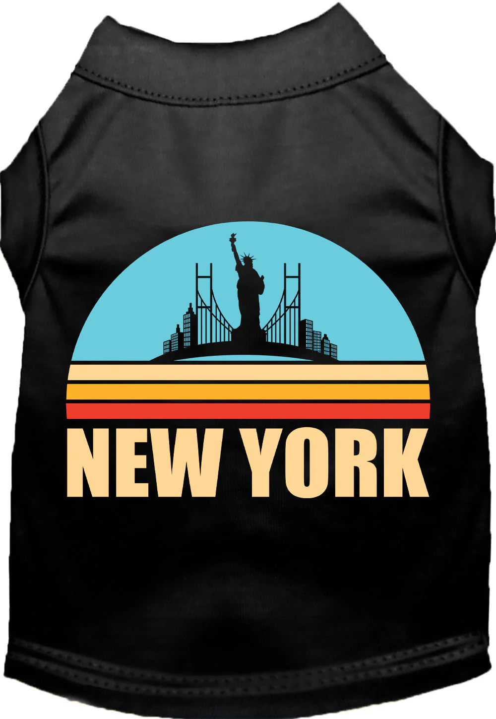 Adorable Cat or Dog Shirt for Pets "Retro New York" - Image 8
