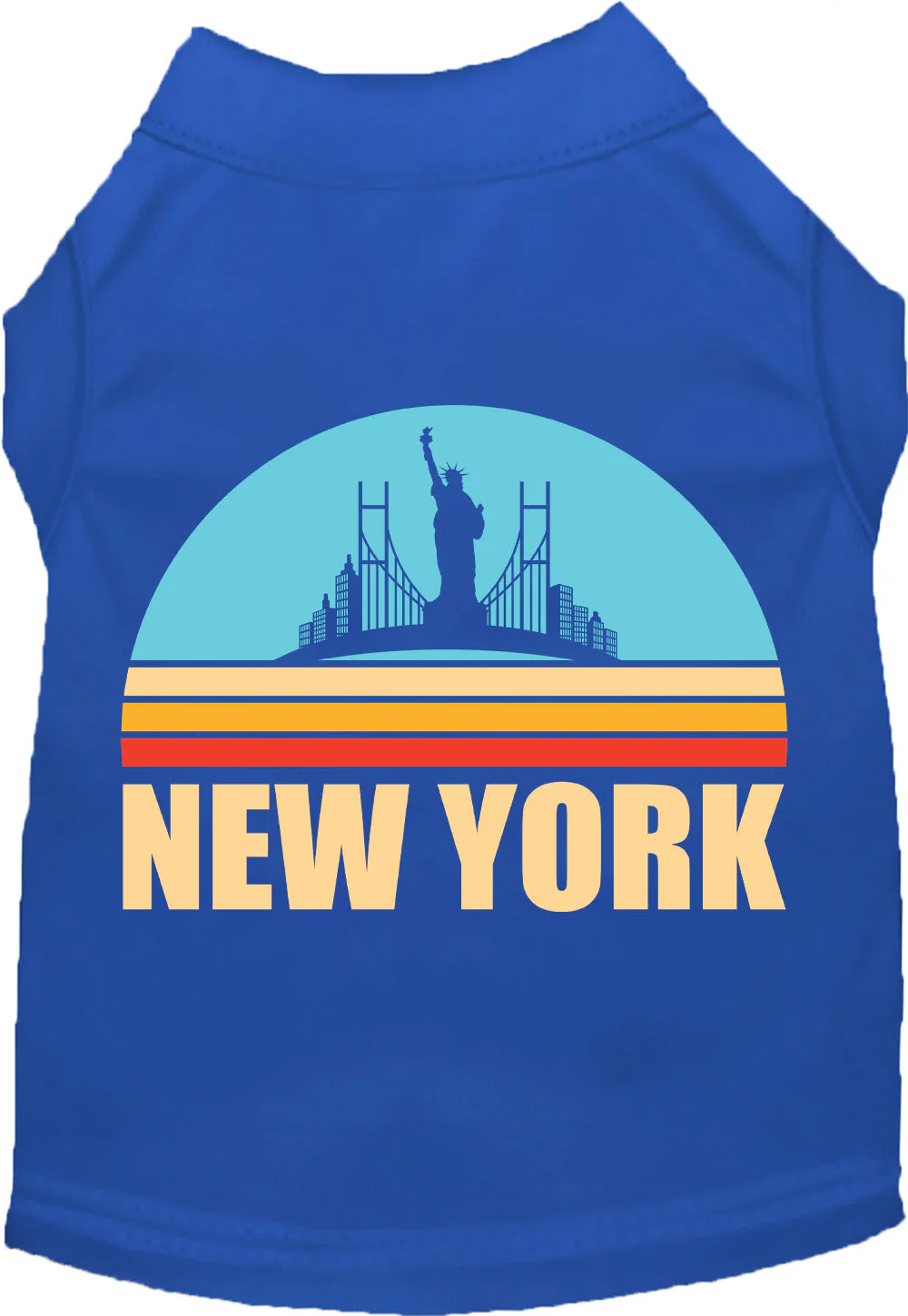 Adorable Cat or Dog Shirt for Pets "Retro New York" - Image 9