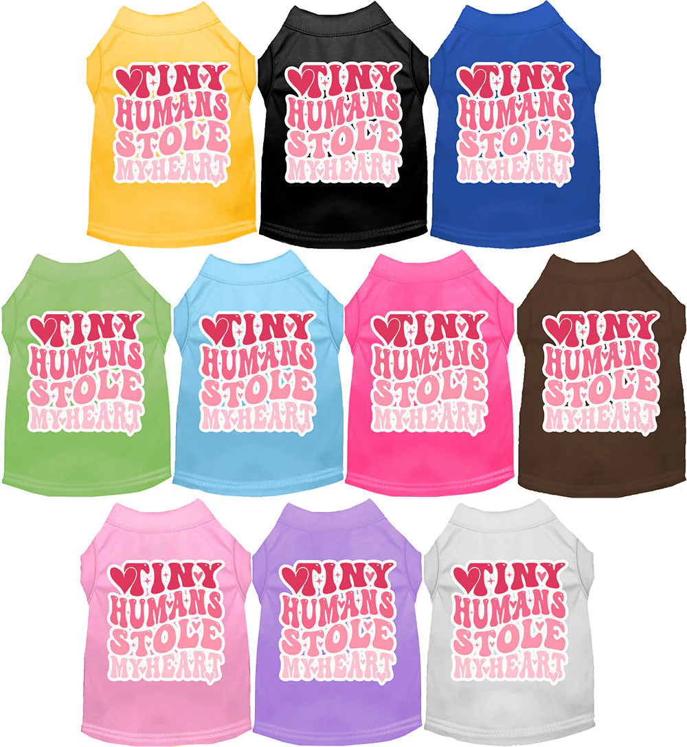 Adorable Cat or Dog Shirt for Pets "Tiny Humans Stole My Heart"