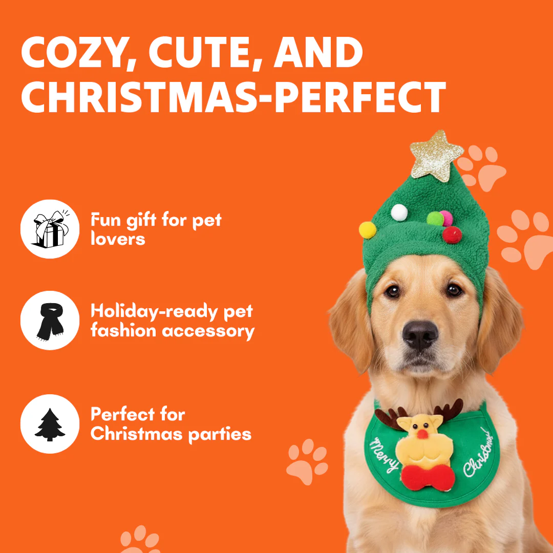 Adorable Christmas Tree Pom-Pom Hat - Image 2