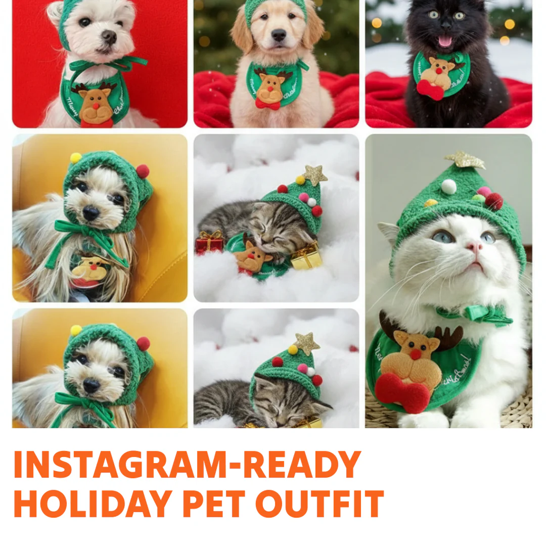 Adorable Christmas Tree Pom-Pom Hat - Image 6