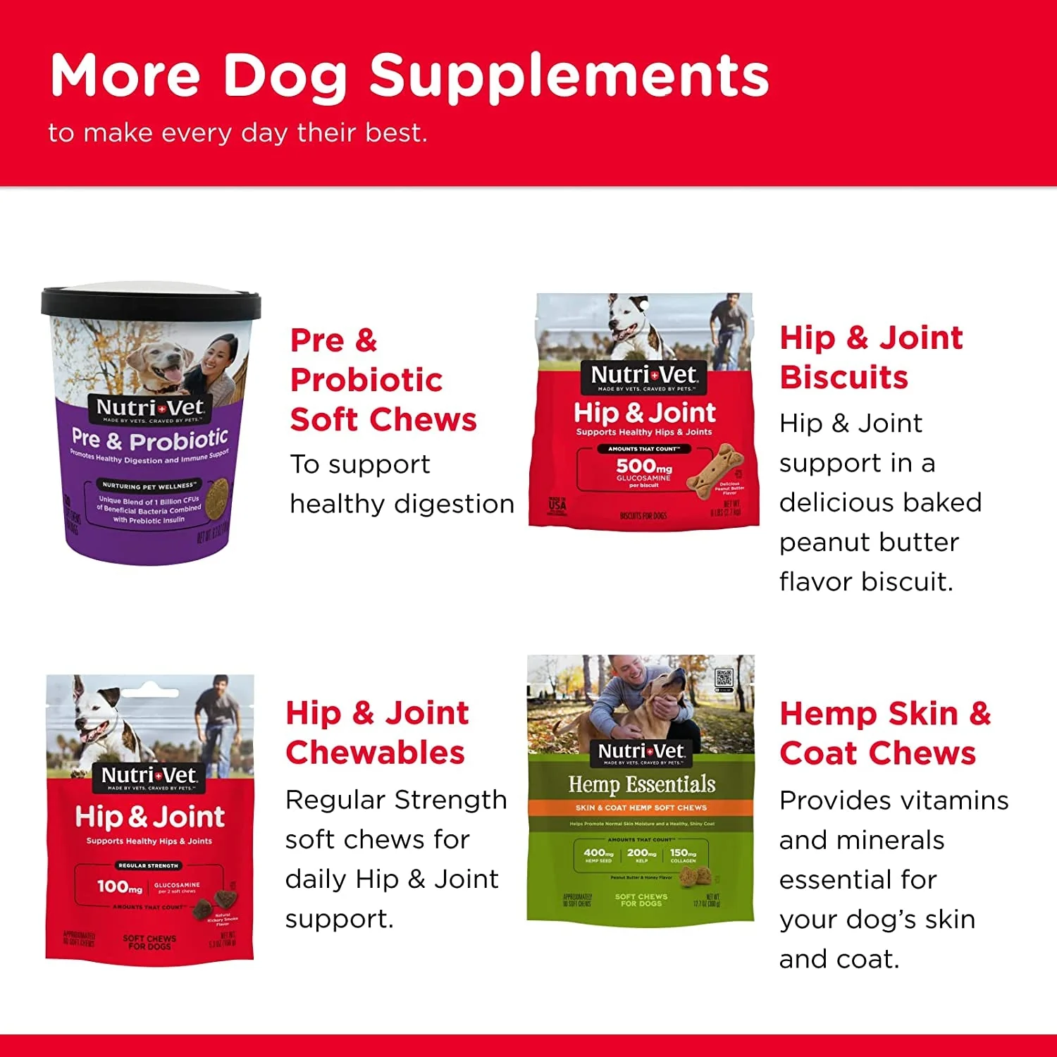 Advanced Strength Hip & Joint Chewable Dog Supplements - Image 7