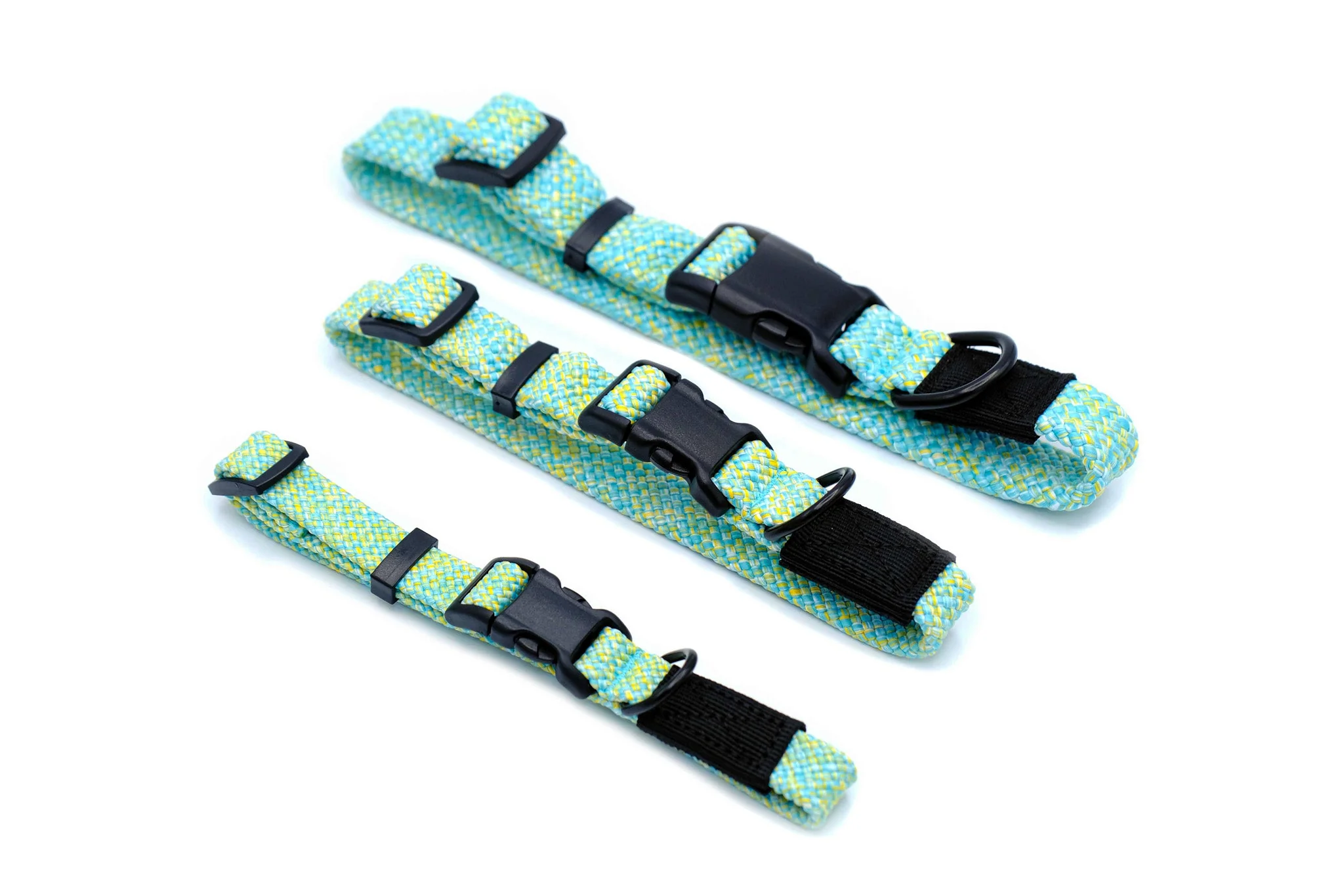 Adventure Style Flat Weave Mountain Wave Climbing Rope Dog Collar - Image 4