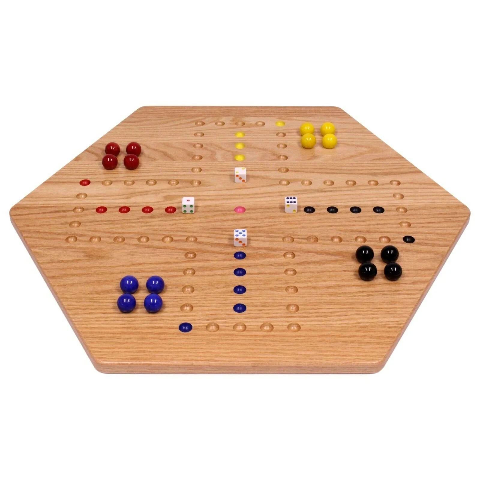 Aggravation Wahoo Marble Board Game, Double-Sided, Hand Painted - Image 11