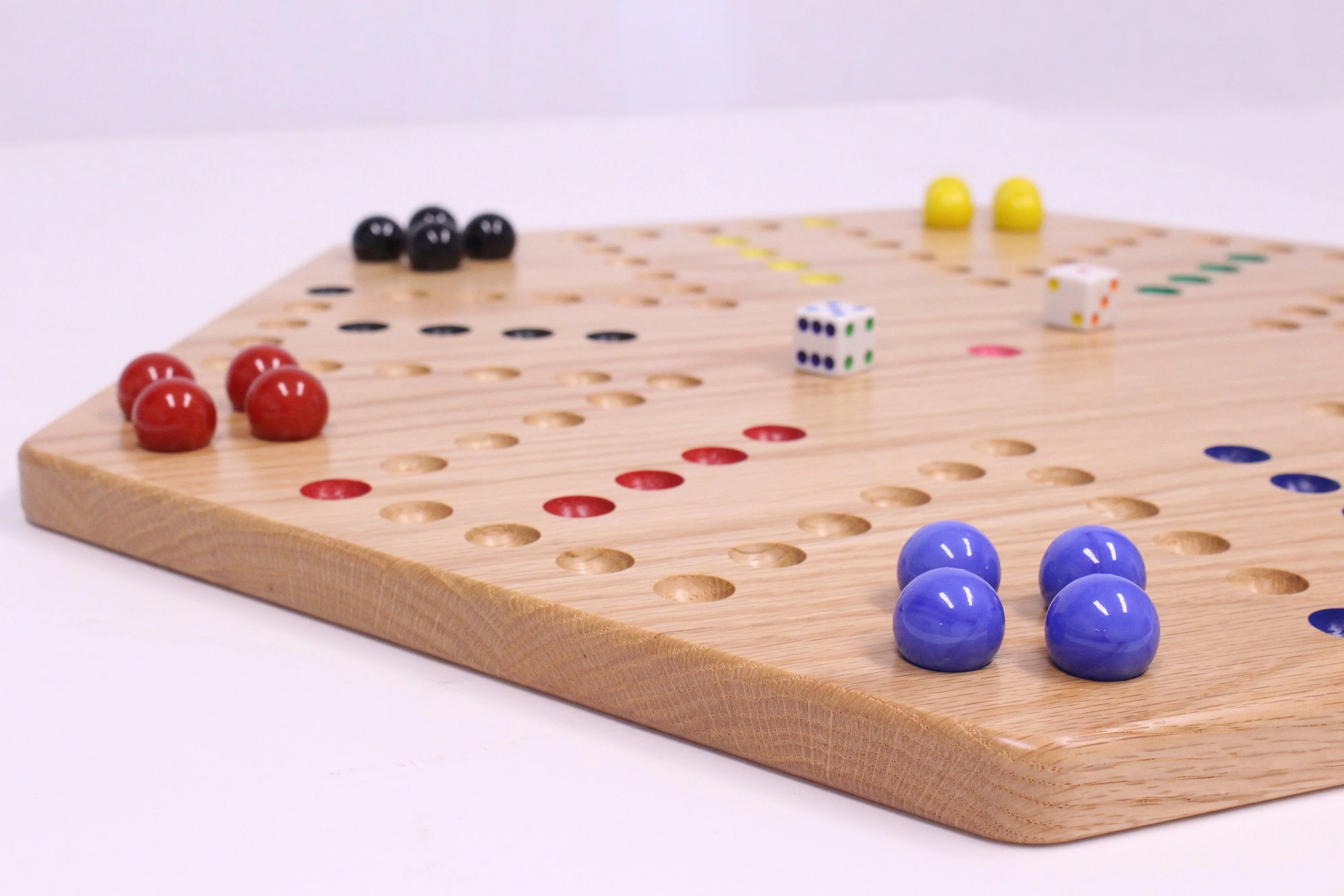 Aggravation Wahoo Marble Board Game, Double-Sided, Hand Painted - Image 24