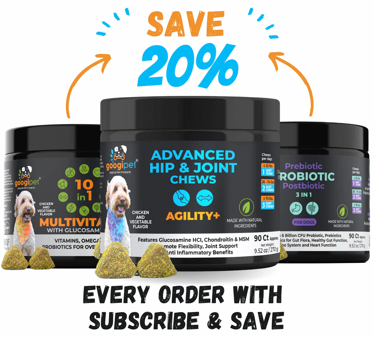 Agility+ Advanced Hip and Joint Chews for Dogs - Image 7